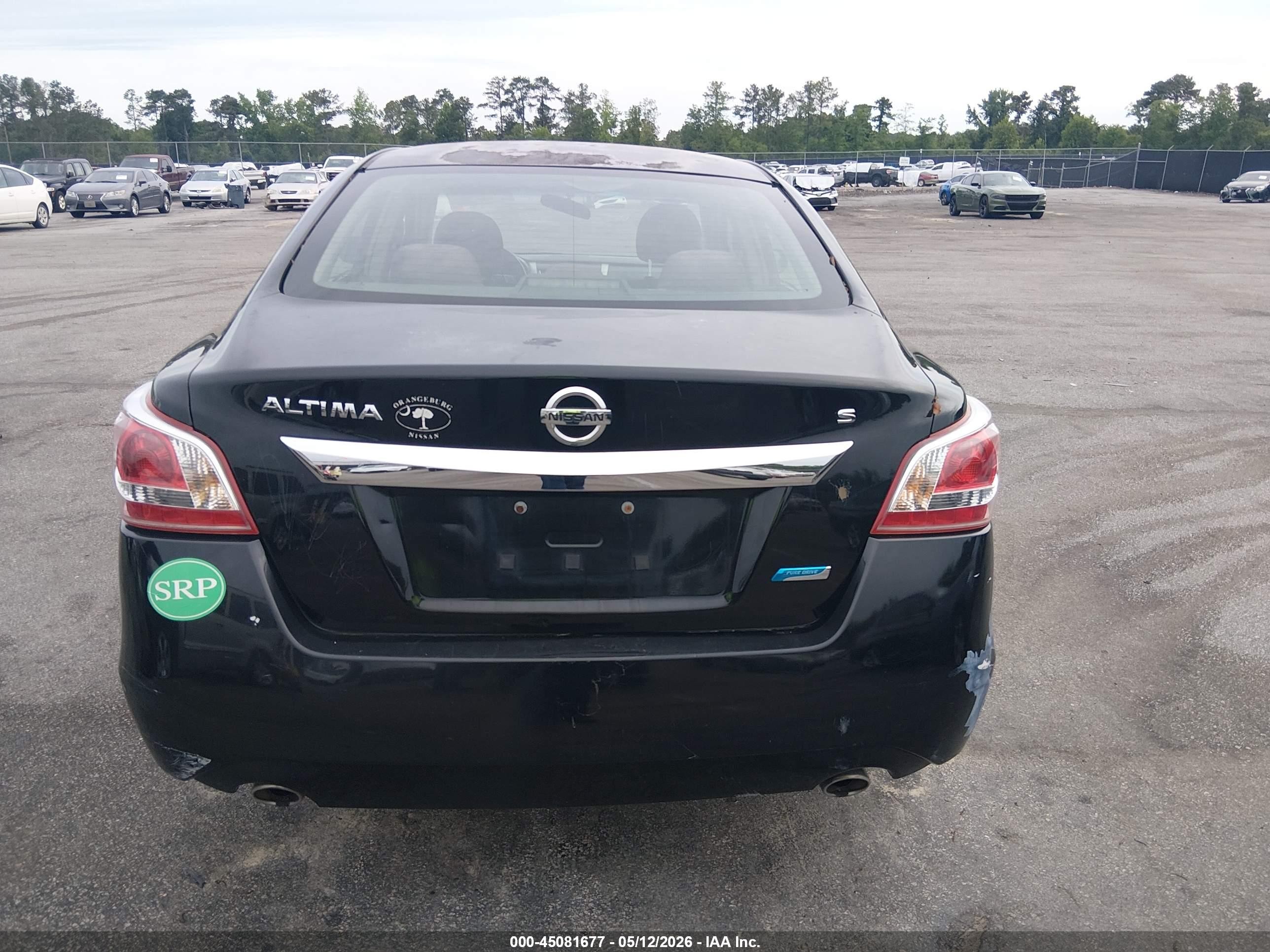 2013 Nissan Altima 2.5 S Black vin: 1N4AL3AP5DN519665