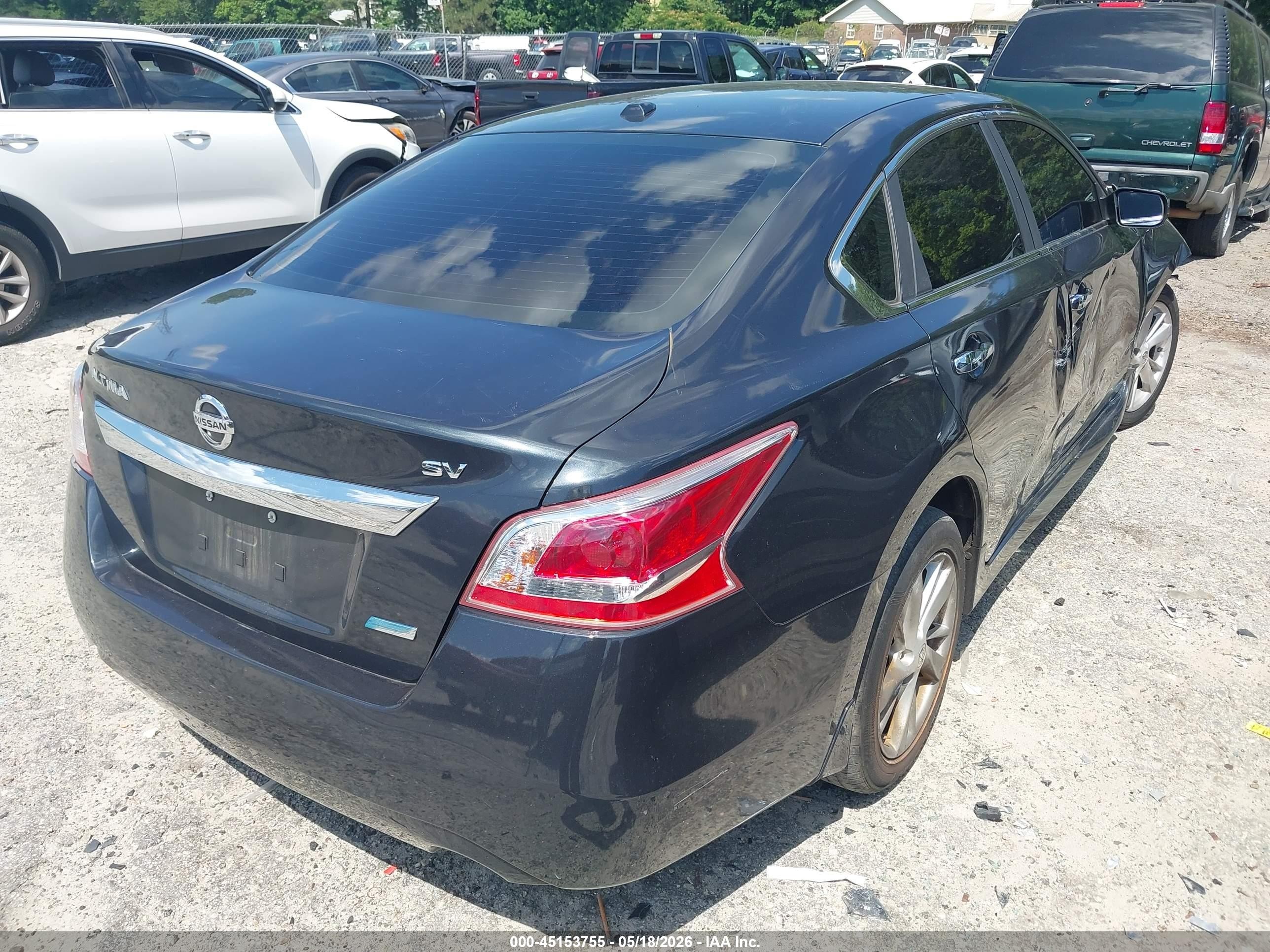 2013 Nissan Altima 2.5 Sv Black vin: 1N4AL3AP5DN546882