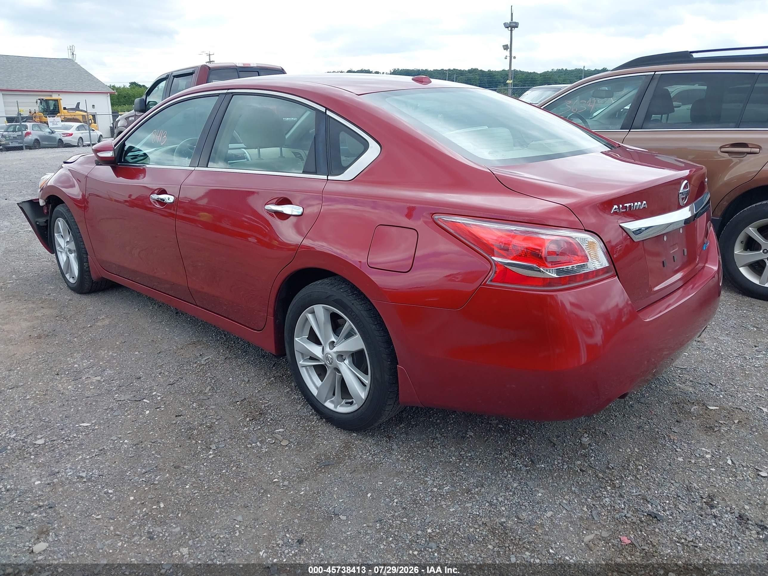 2013 Nissan Altima 2.5 Sv Red vin: 1N4AL3AP5DN555713