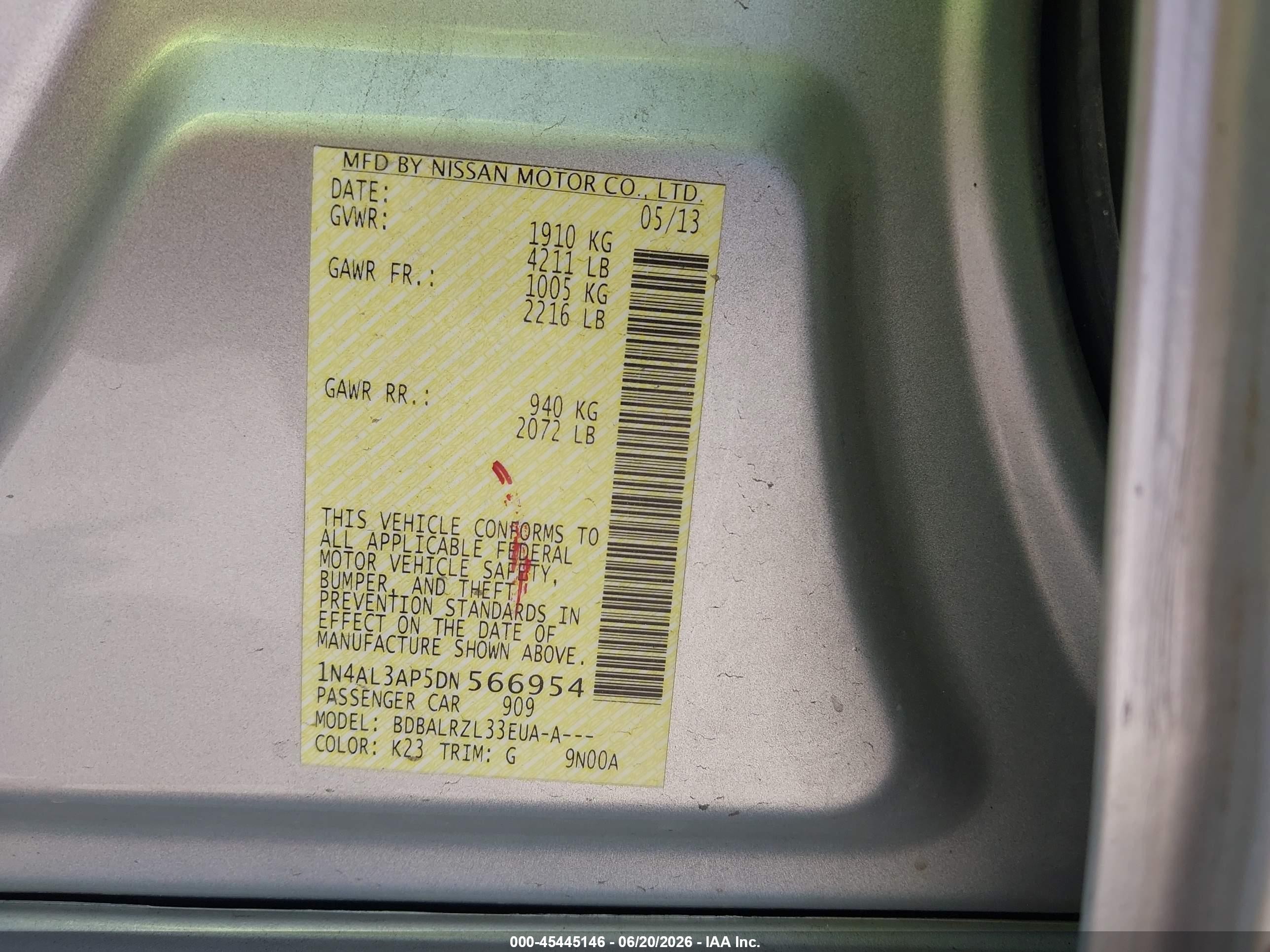 2013 Nissan Altima 2.5 S Silver vin: 1N4AL3AP5DN566954