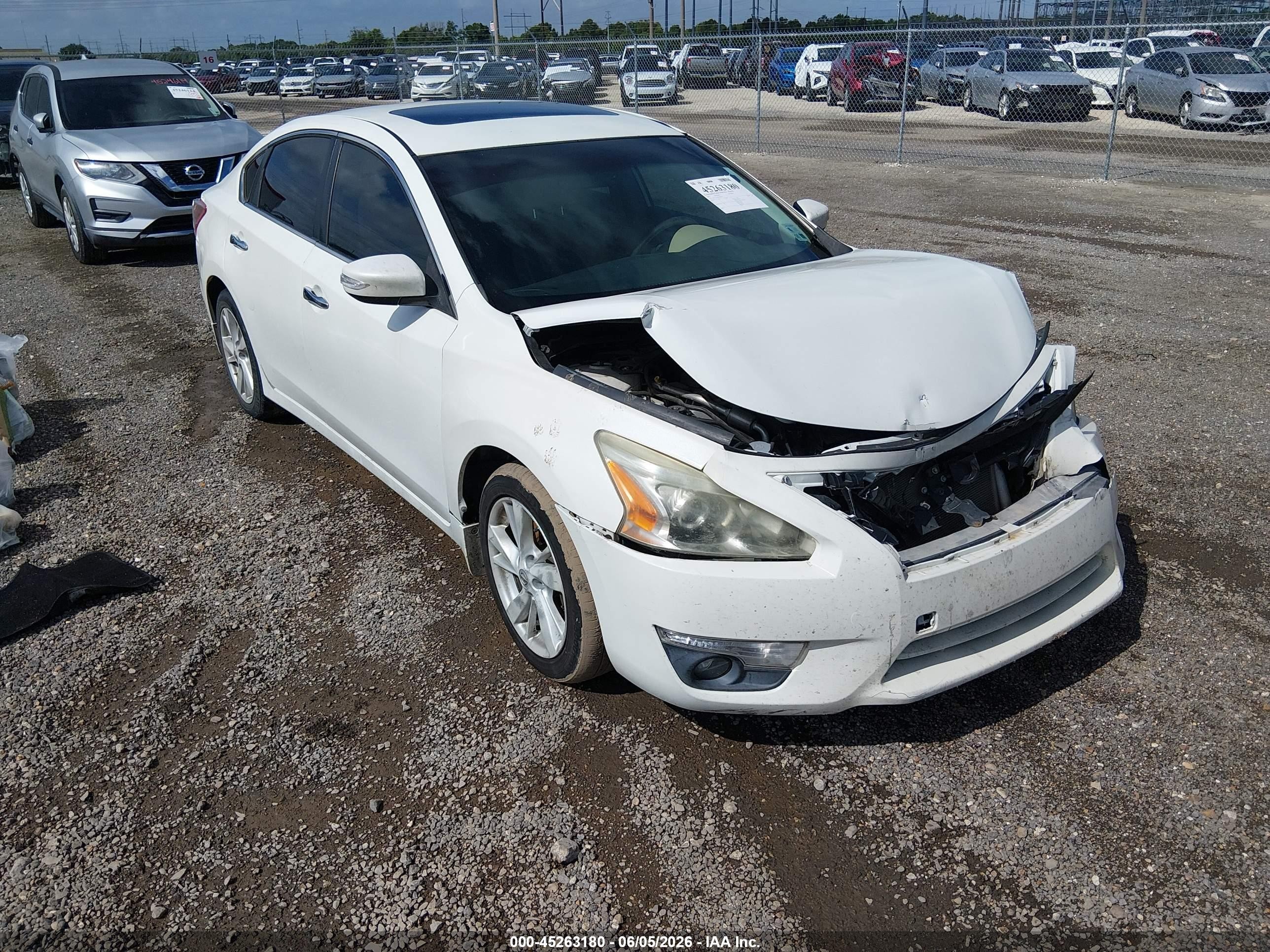 2013 Nissan Altima 2.5 Sl White vin: 1N4AL3AP5DN568168