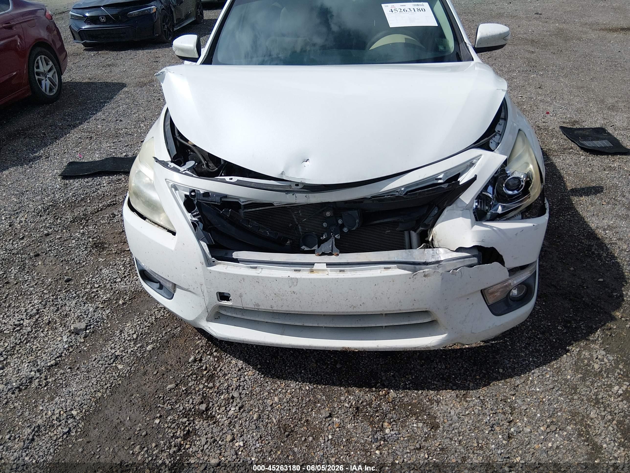 2013 Nissan Altima 2.5 Sl Белый vin: 1N4AL3AP5DN568168