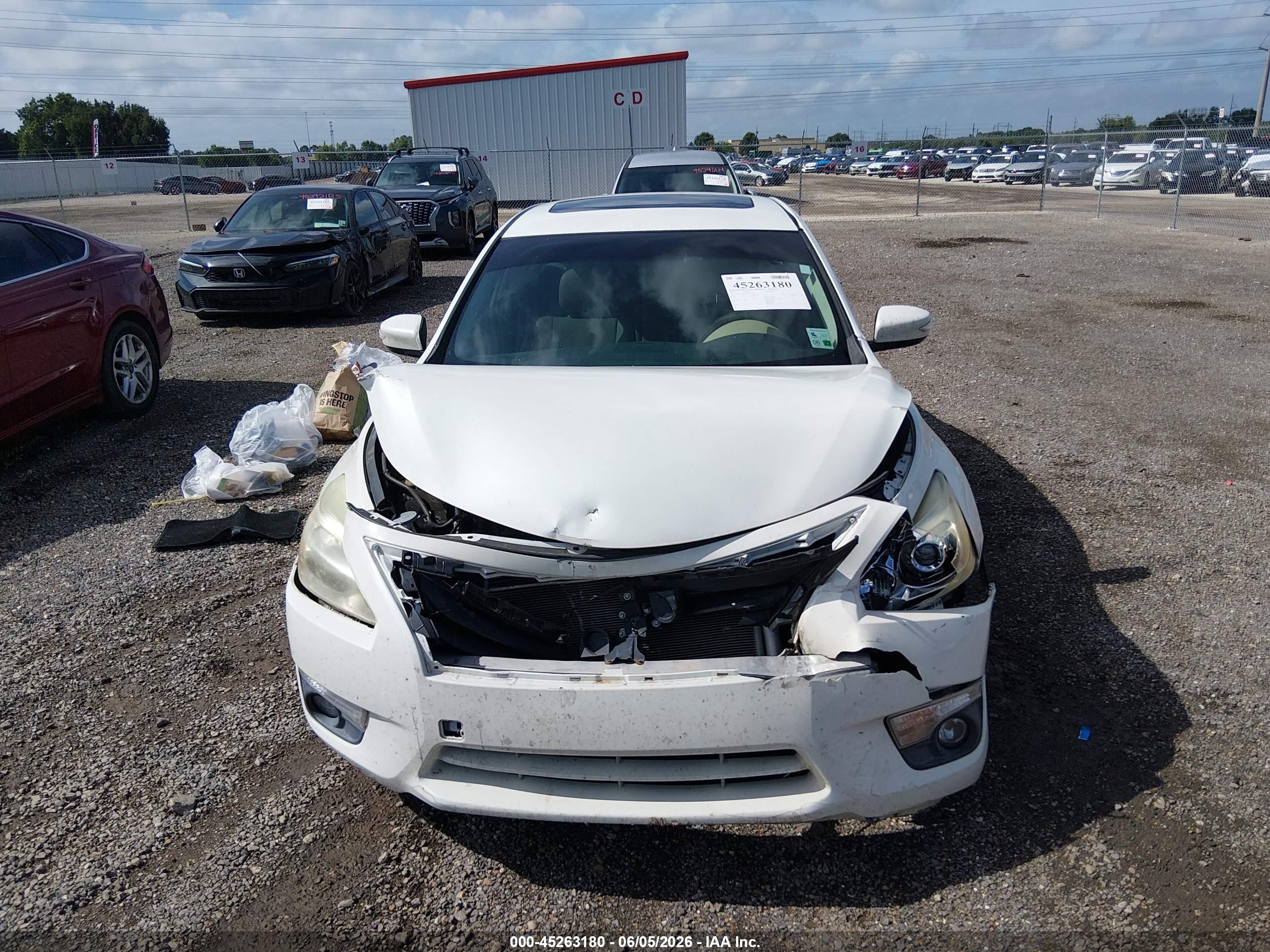 2013 Nissan Altima 2.5 Sl Белый vin: 1N4AL3AP5DN568168