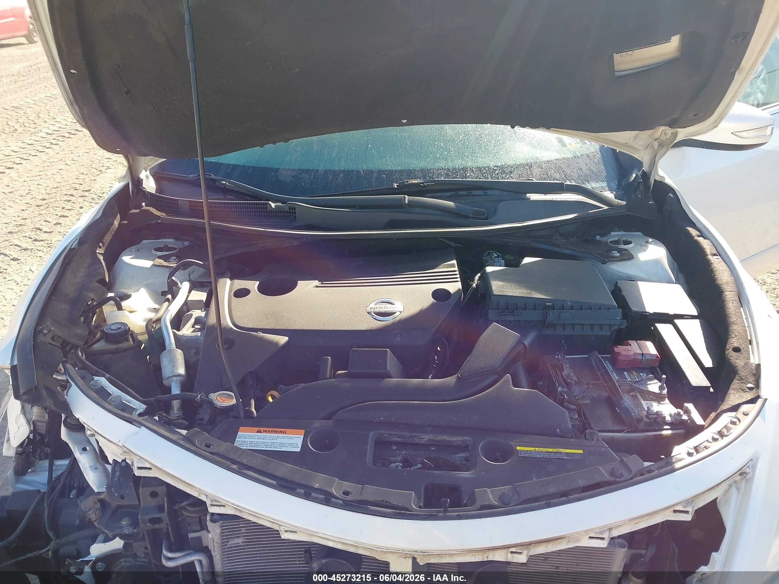 2013 Nissan Altima 2.5 Sl White vin: 1N4AL3AP5DN580336