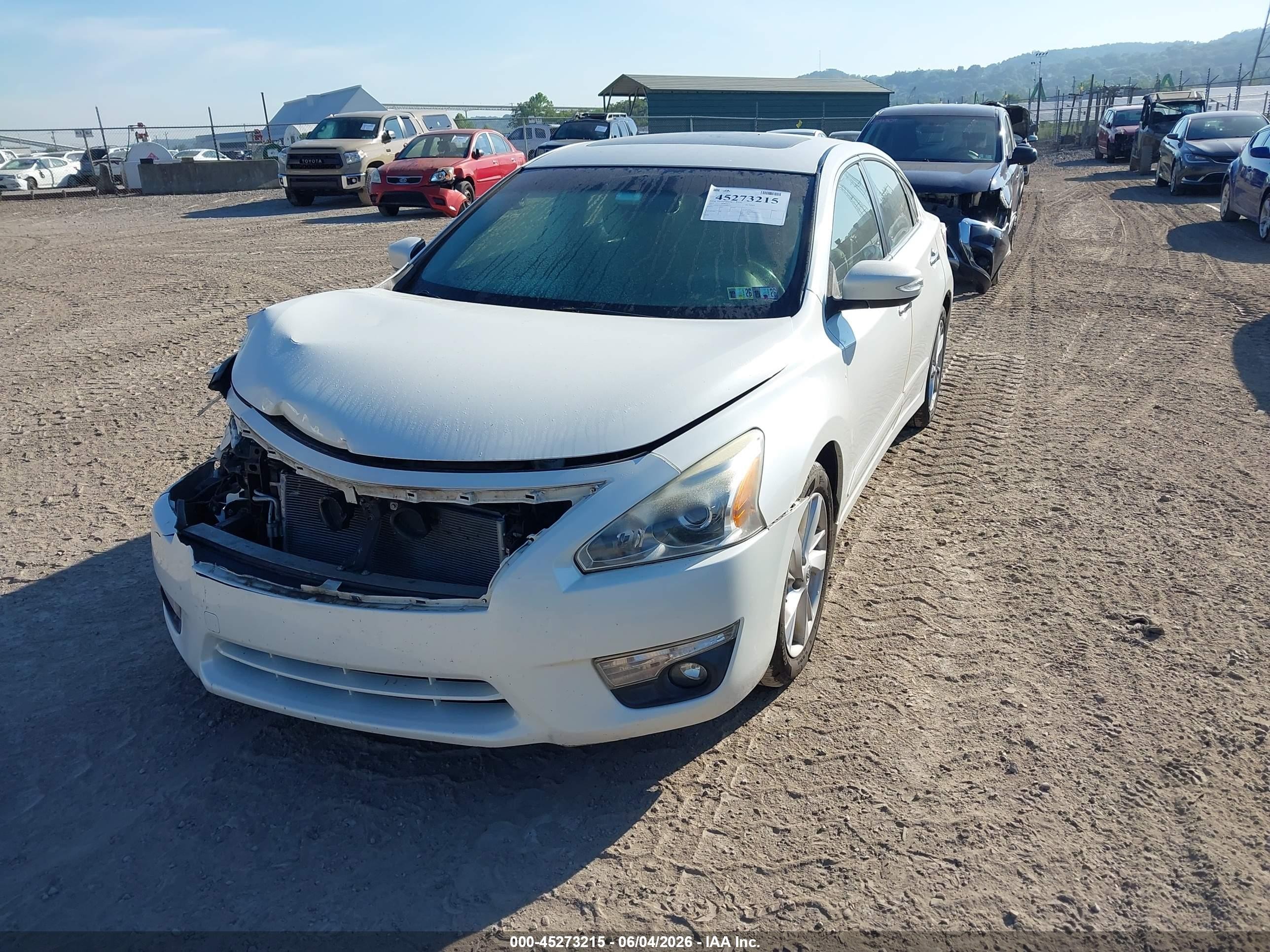 2013 Nissan Altima 2.5 Sl White vin: 1N4AL3AP5DN580336