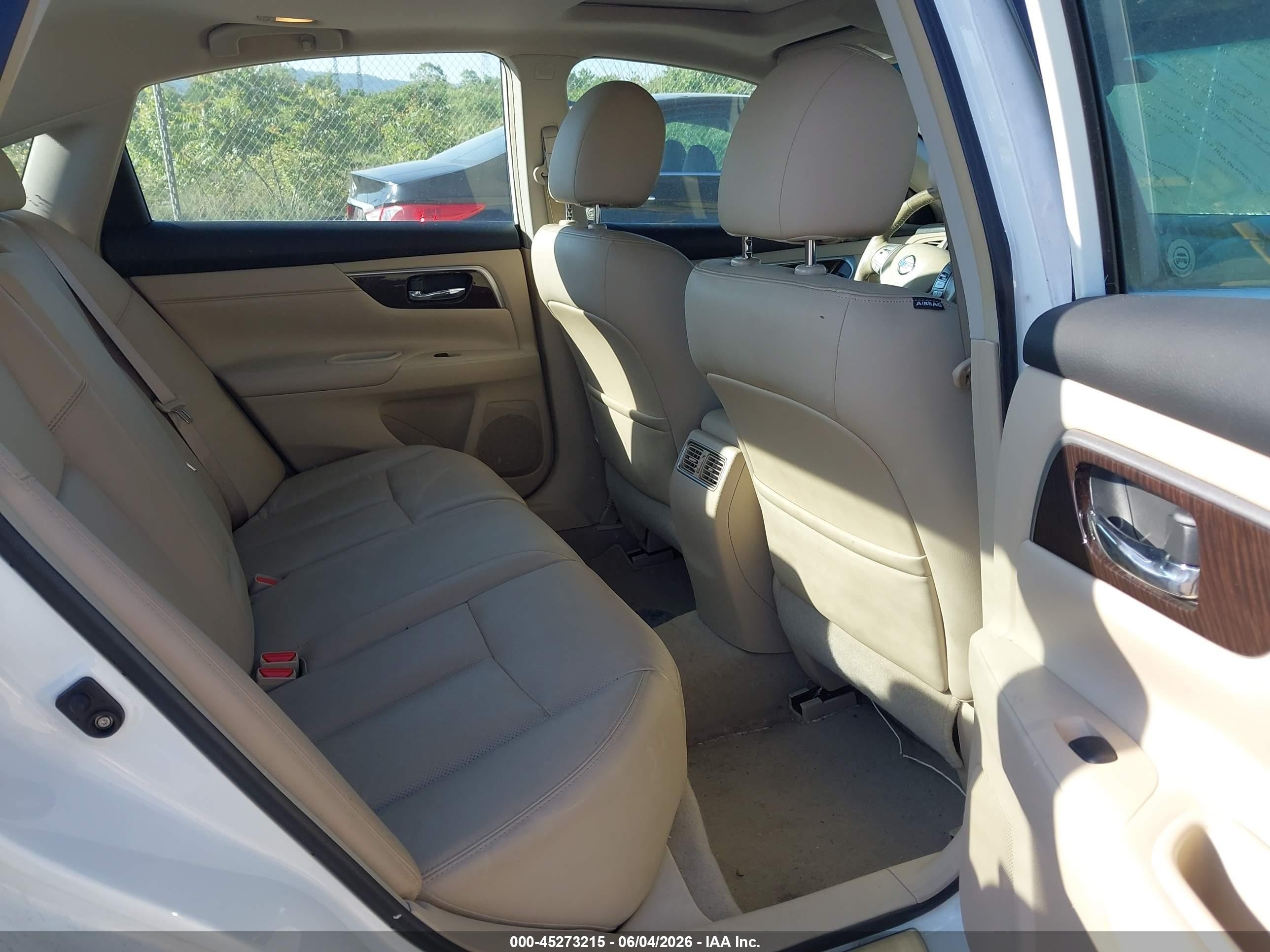 2013 Nissan Altima 2.5 Sl White vin: 1N4AL3AP5DN580336