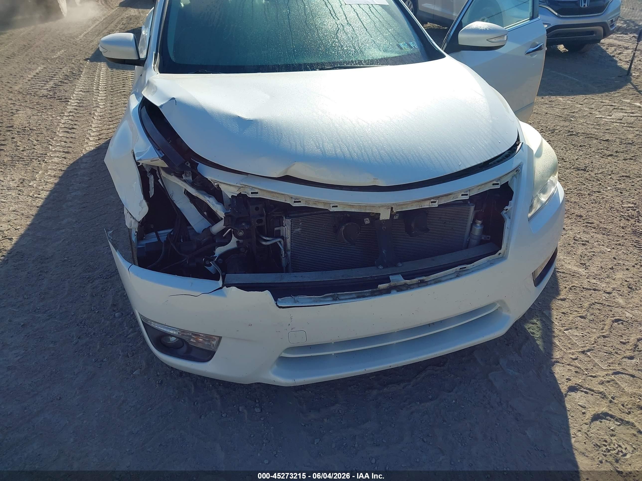 2013 Nissan Altima 2.5 Sl White vin: 1N4AL3AP5DN580336