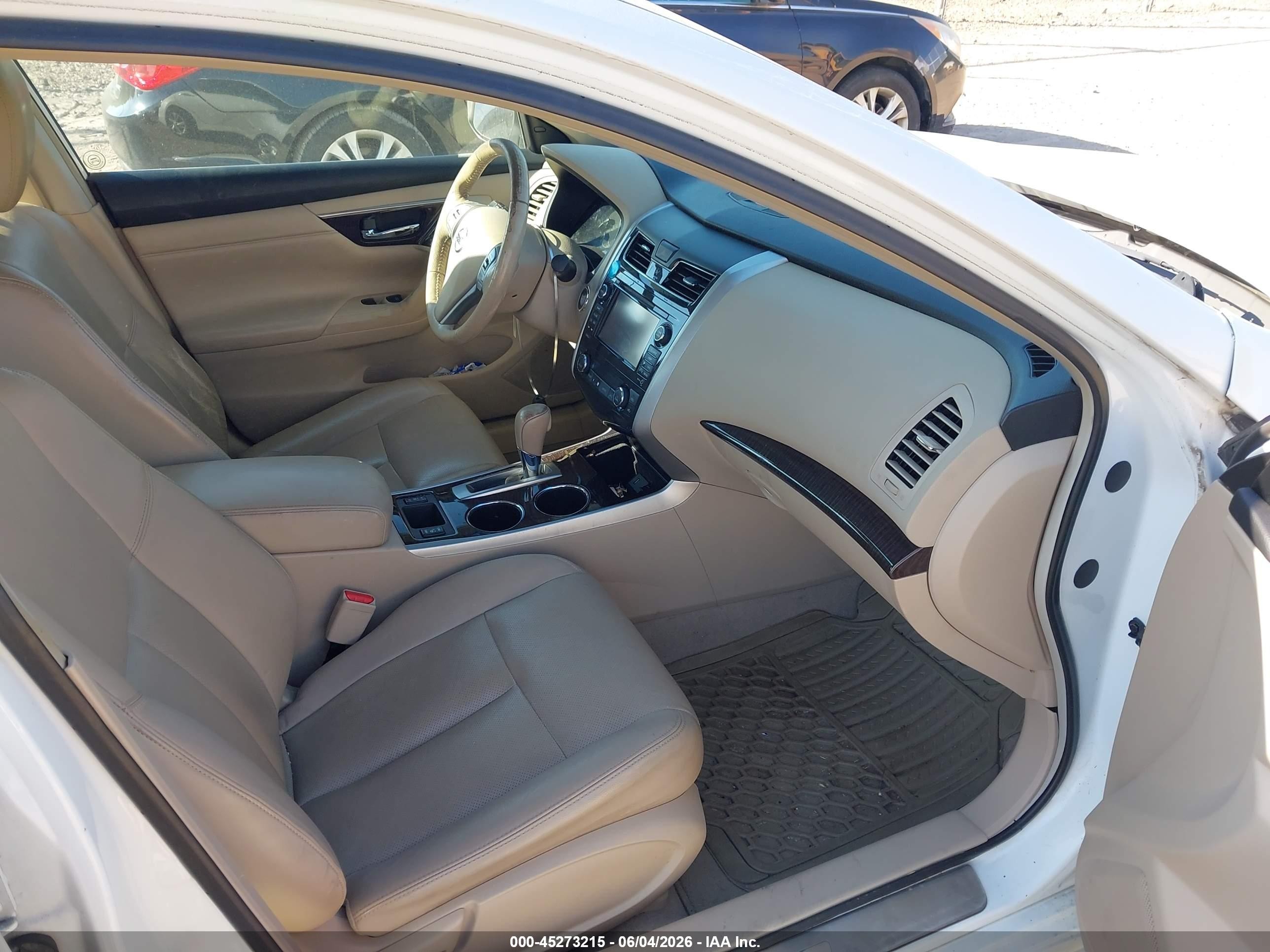 2013 Nissan Altima 2.5 Sl White vin: 1N4AL3AP5DN580336