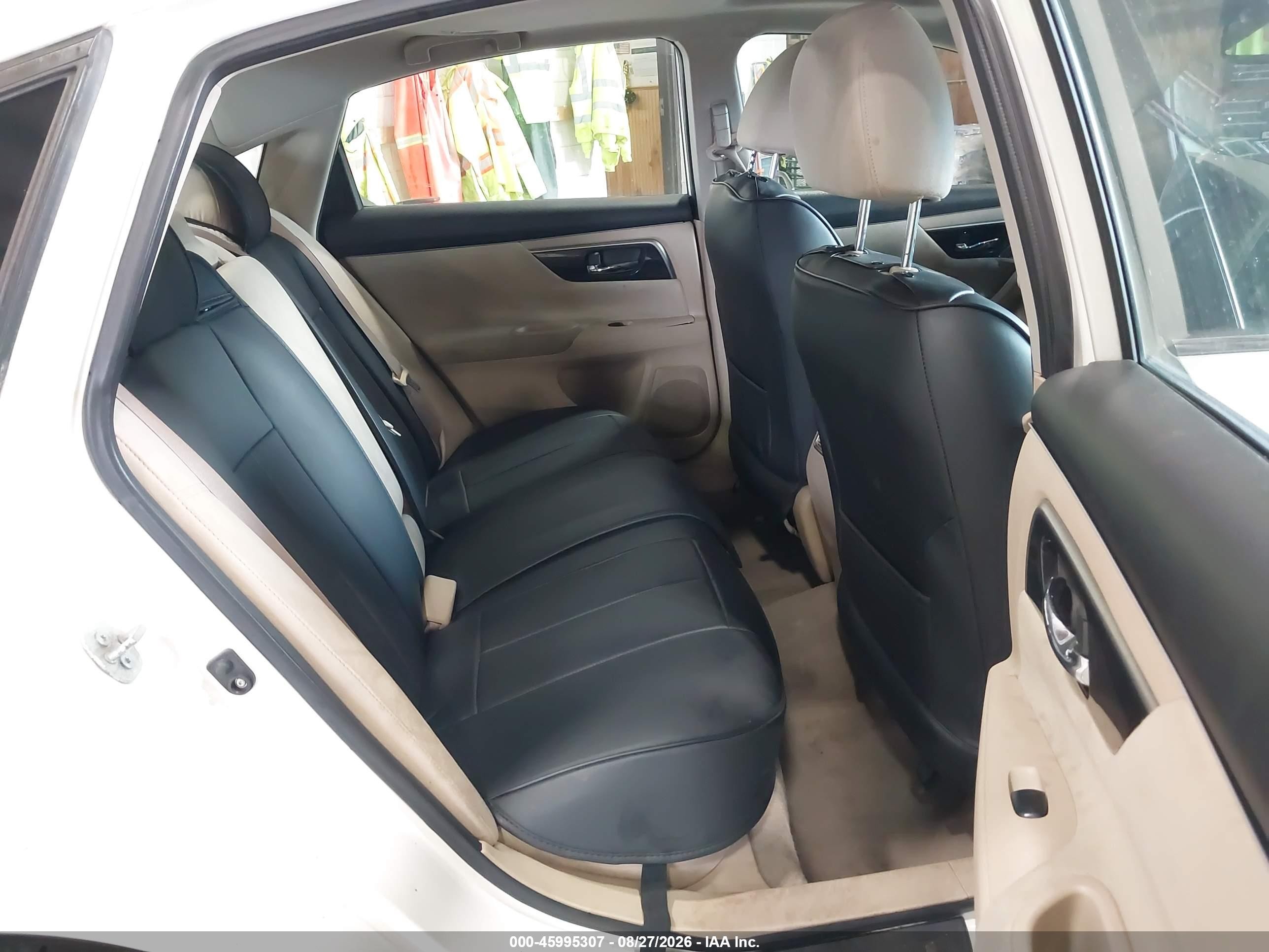 2014 Nissan Altima 2.5 Sv White vin: 1N4AL3AP5EC141098
