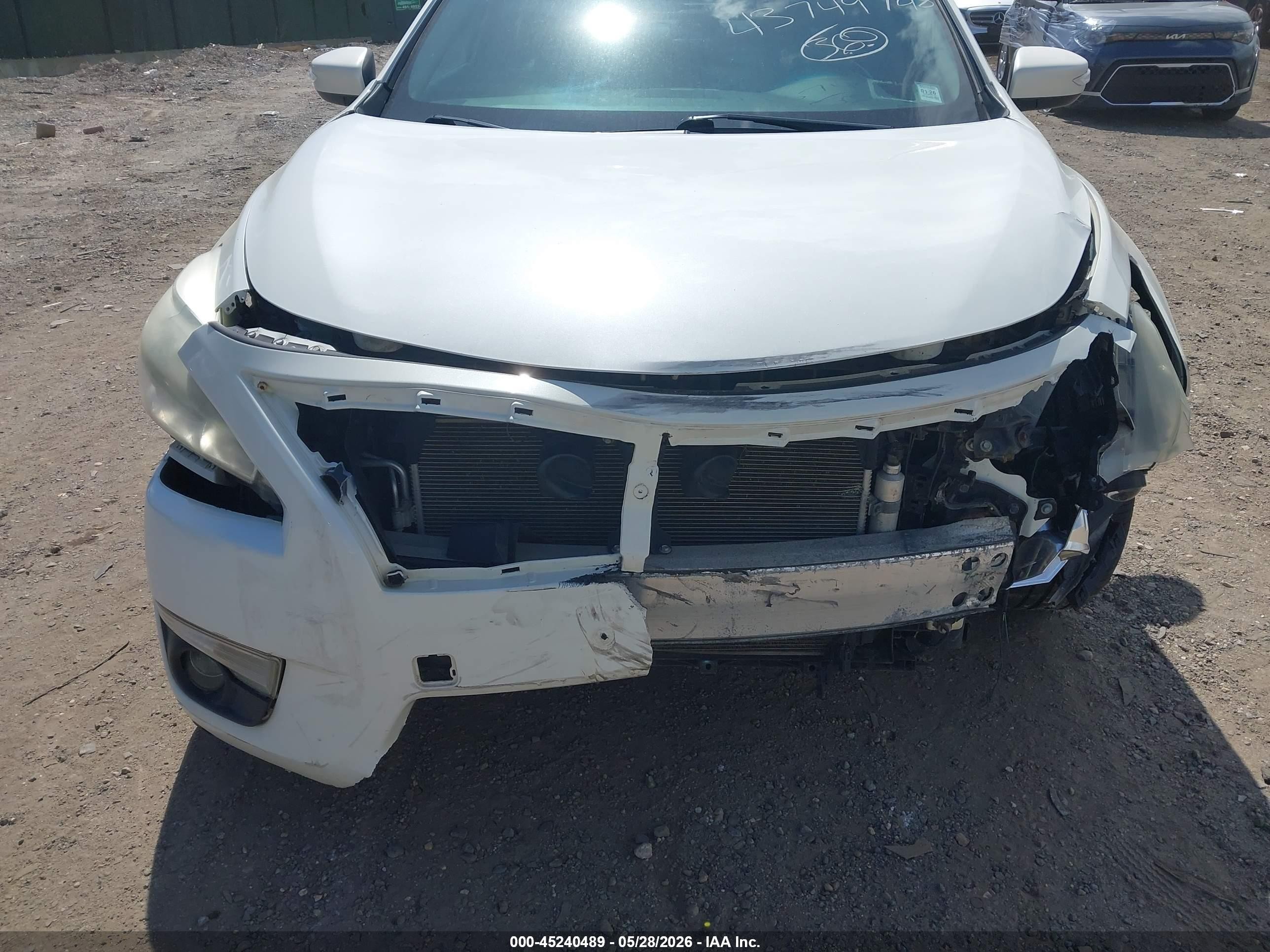 2014 Nissan Altima 2.5 Sl White vin: 1N4AL3AP5EC144437
