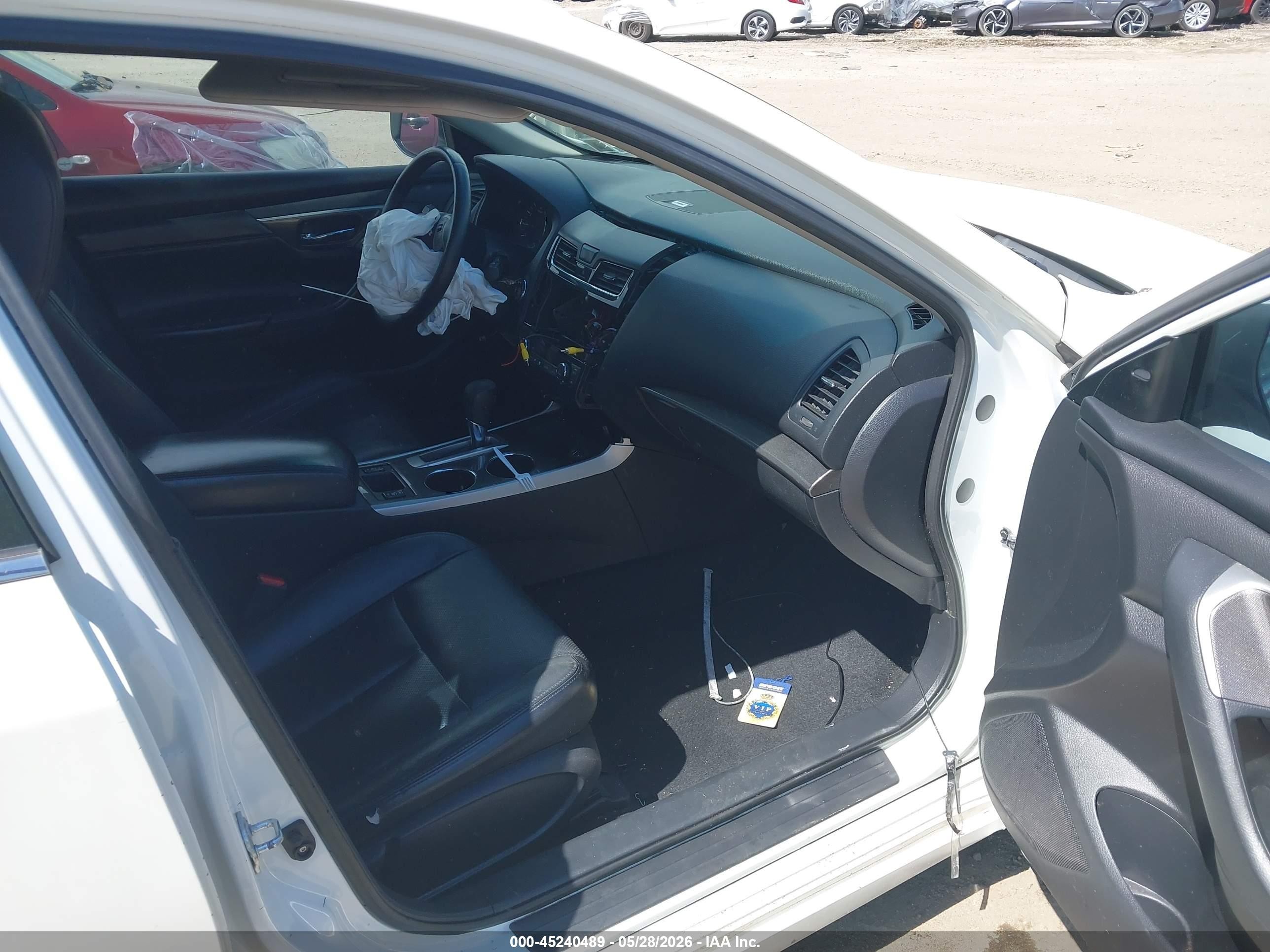 2014 Nissan Altima 2.5 Sl White vin: 1N4AL3AP5EC144437