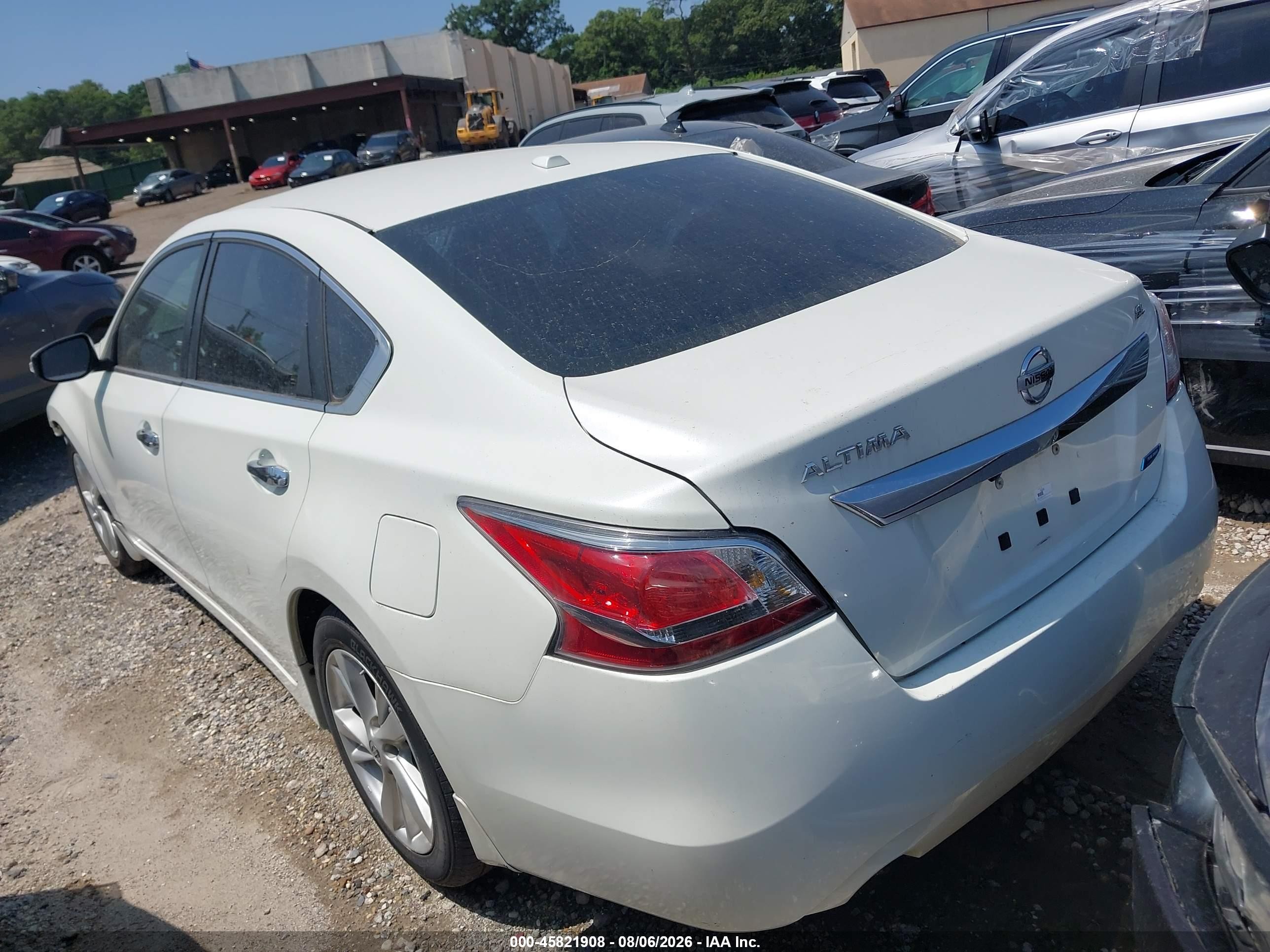2014 Nissan Altima 2.5 Sl White vin: 1N4AL3AP5EC144437