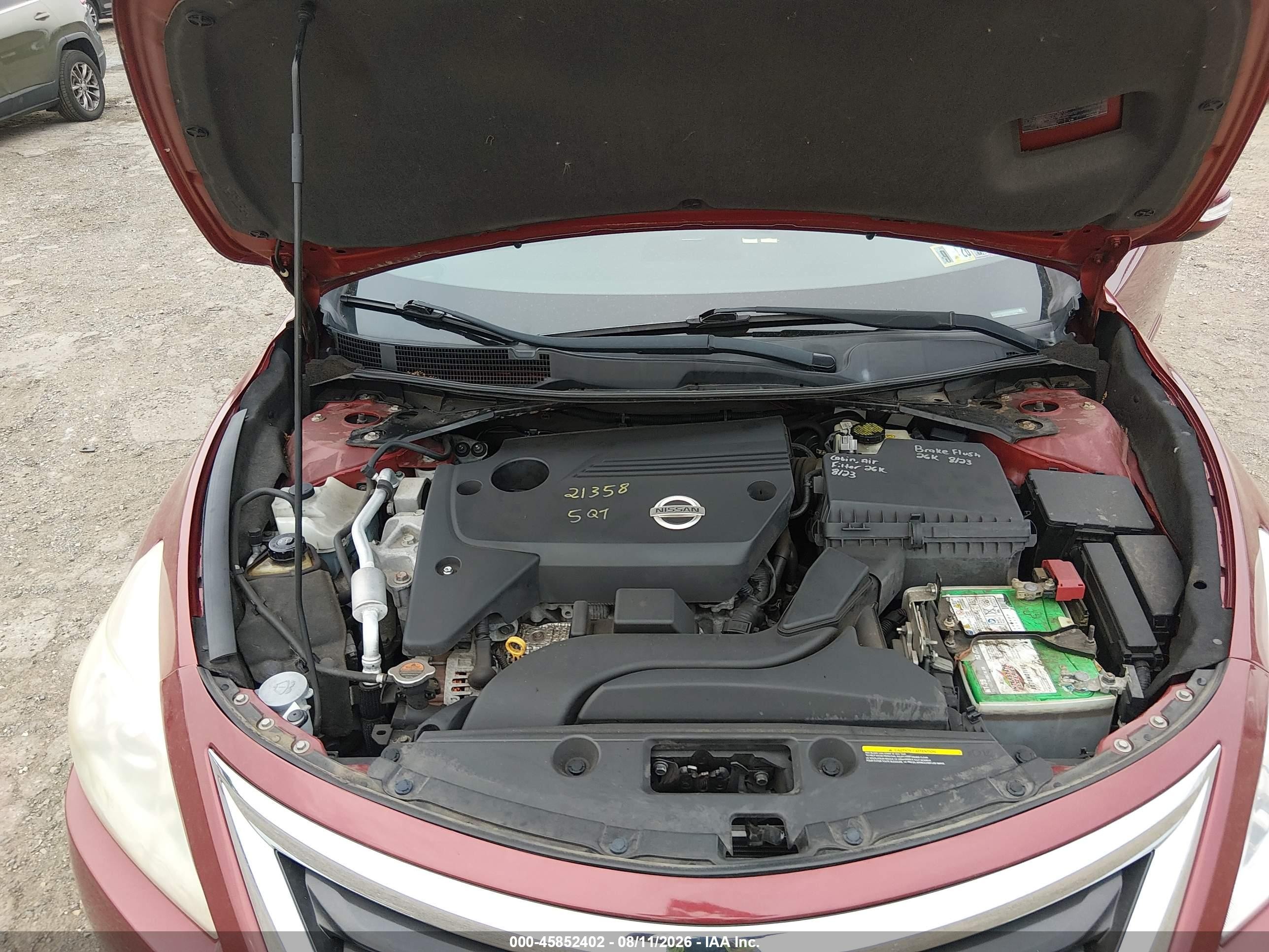 2014 Nissan Altima 2.5 Sl Red vin: 1N4AL3AP5EC177048