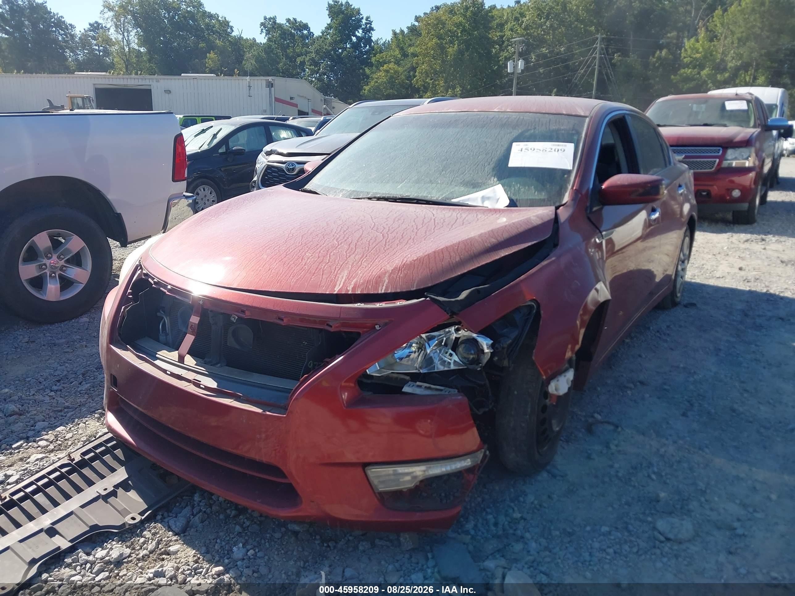 2014 Nissan Altima 2.5 S Red vin: 1N4AL3AP5EC193542