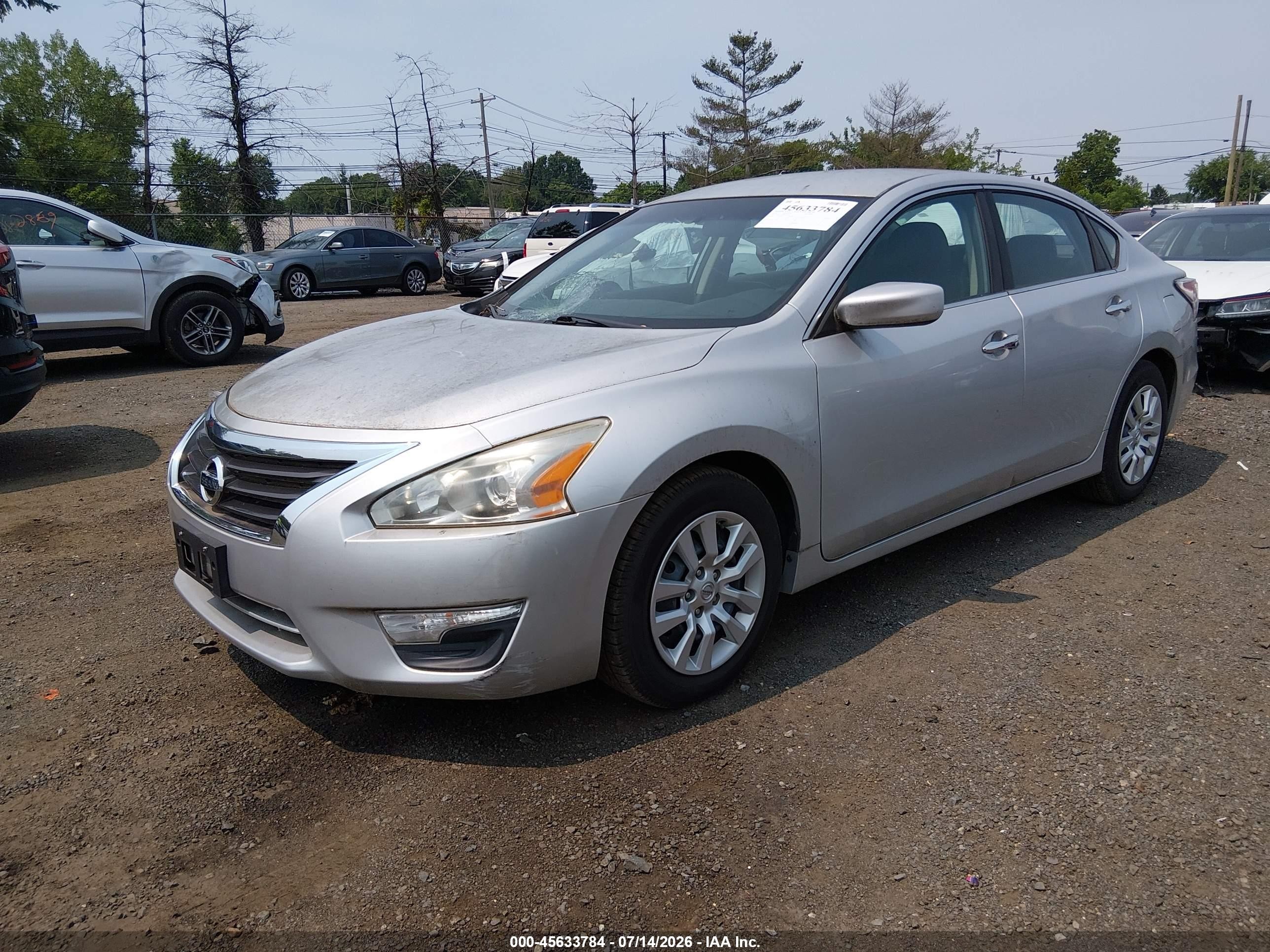 2014 Nissan Altima 2.5/2.5 S/2.5 Sl/2.5 Sv Серебряный vin: 1N4AL3AP5EC262746