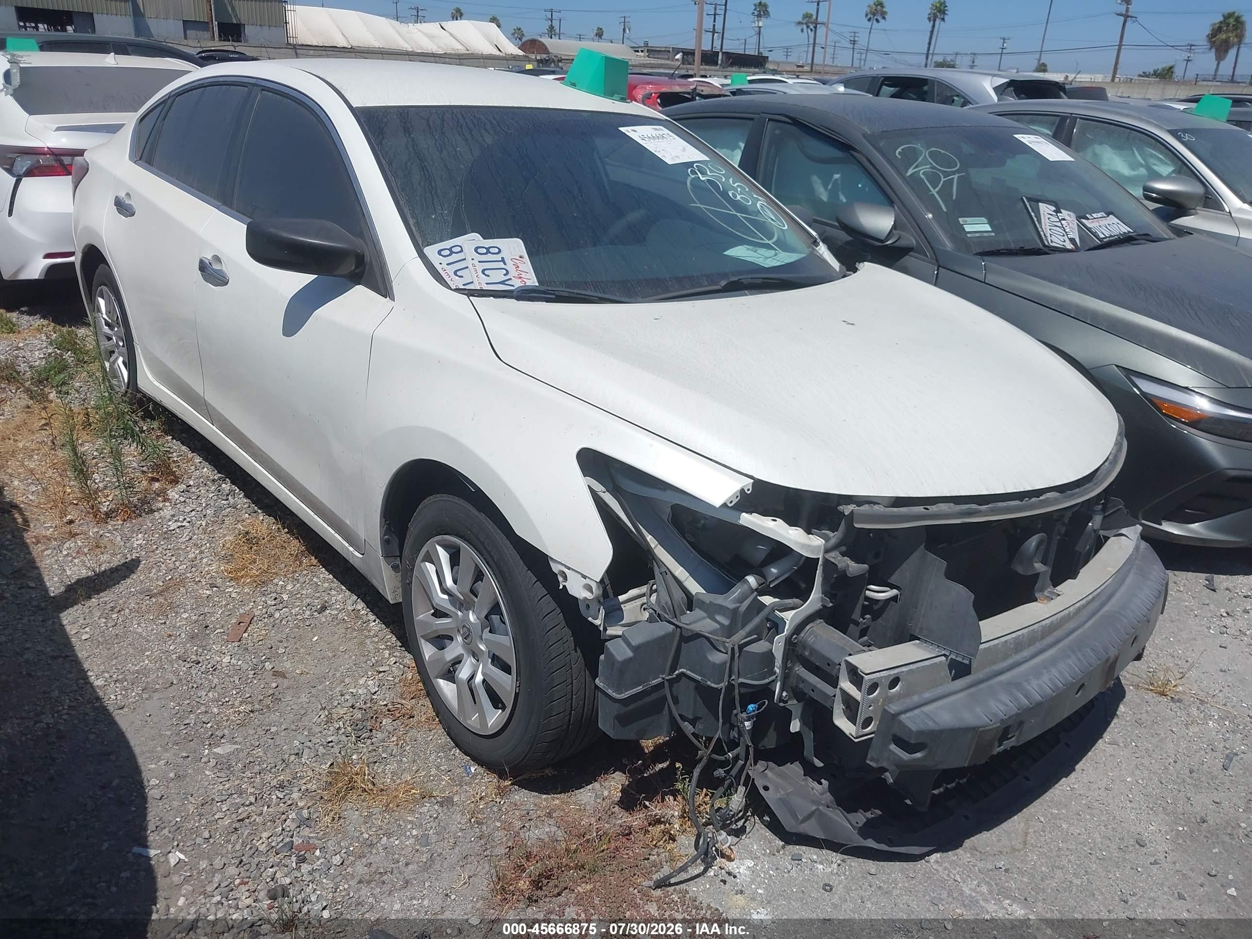 2014 Nissan Altima 2.5/2.5 S/2.5 Sl/2.5 Sv White vin: 1N4AL3AP5EC423029