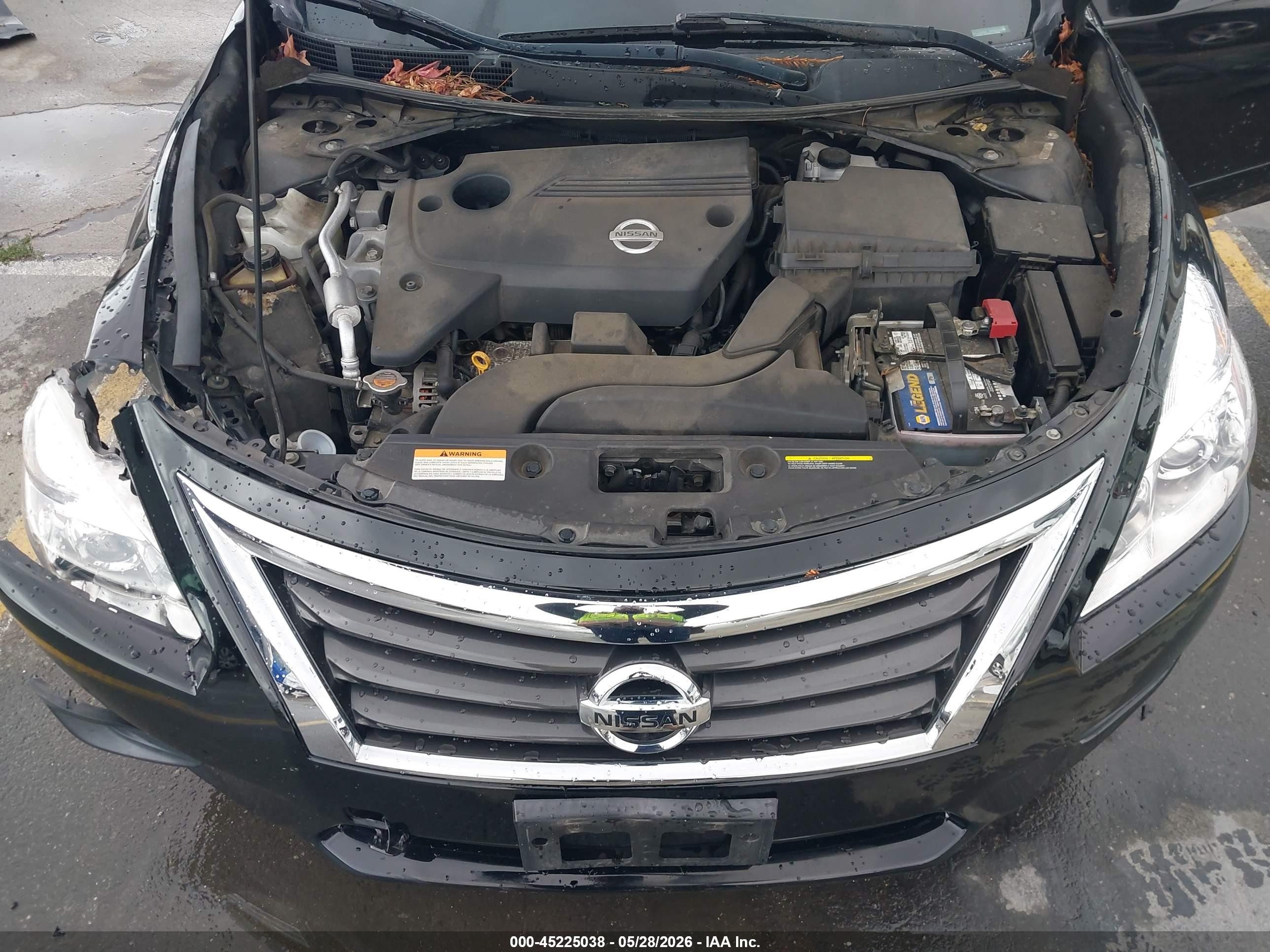 2014 Nissan Altima 2.5 S Black vin: 1N4AL3AP5EN212496