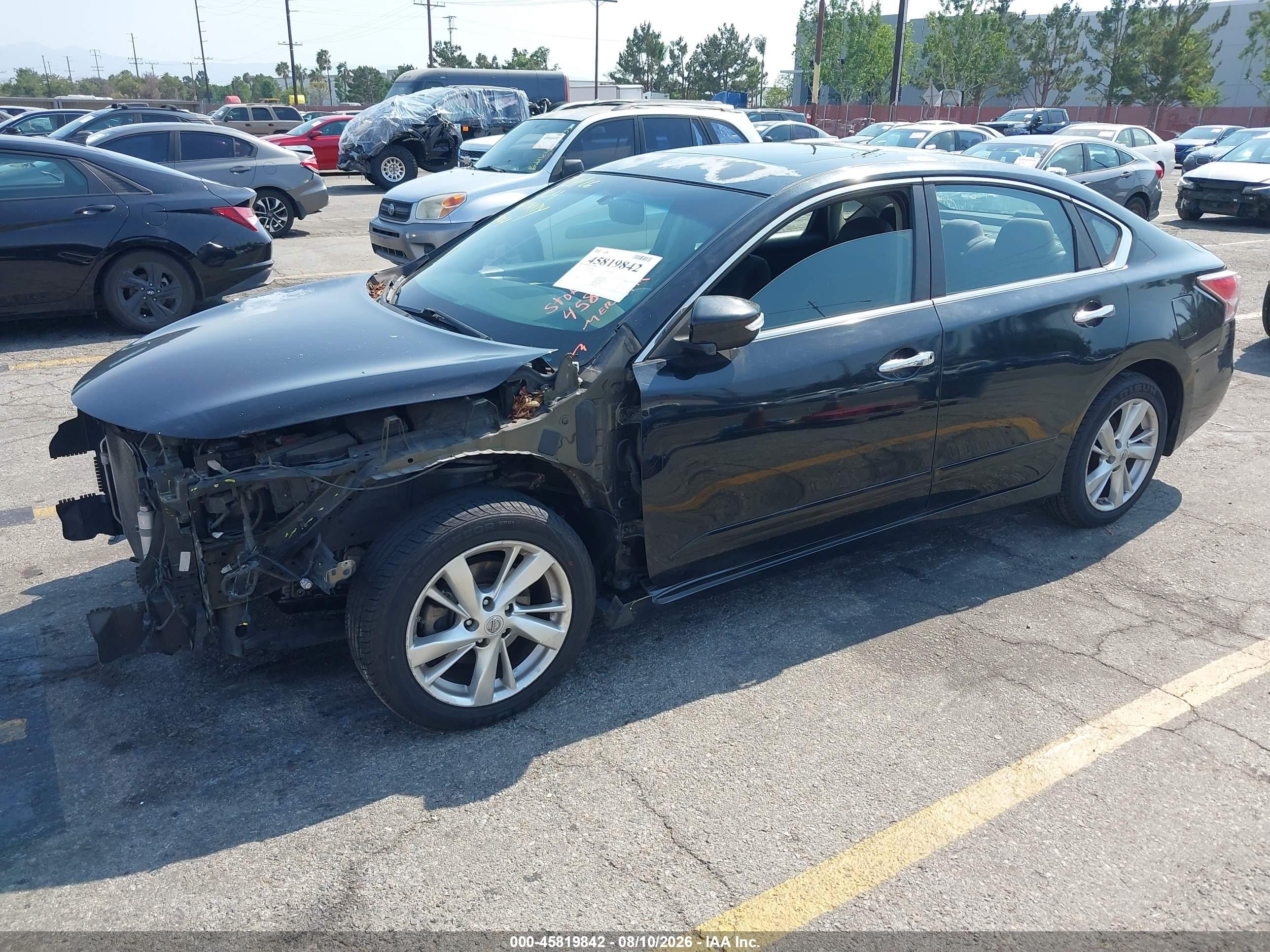 2014 Nissan Altima 2.5 Sv Black vin: 1N4AL3AP5EN247488