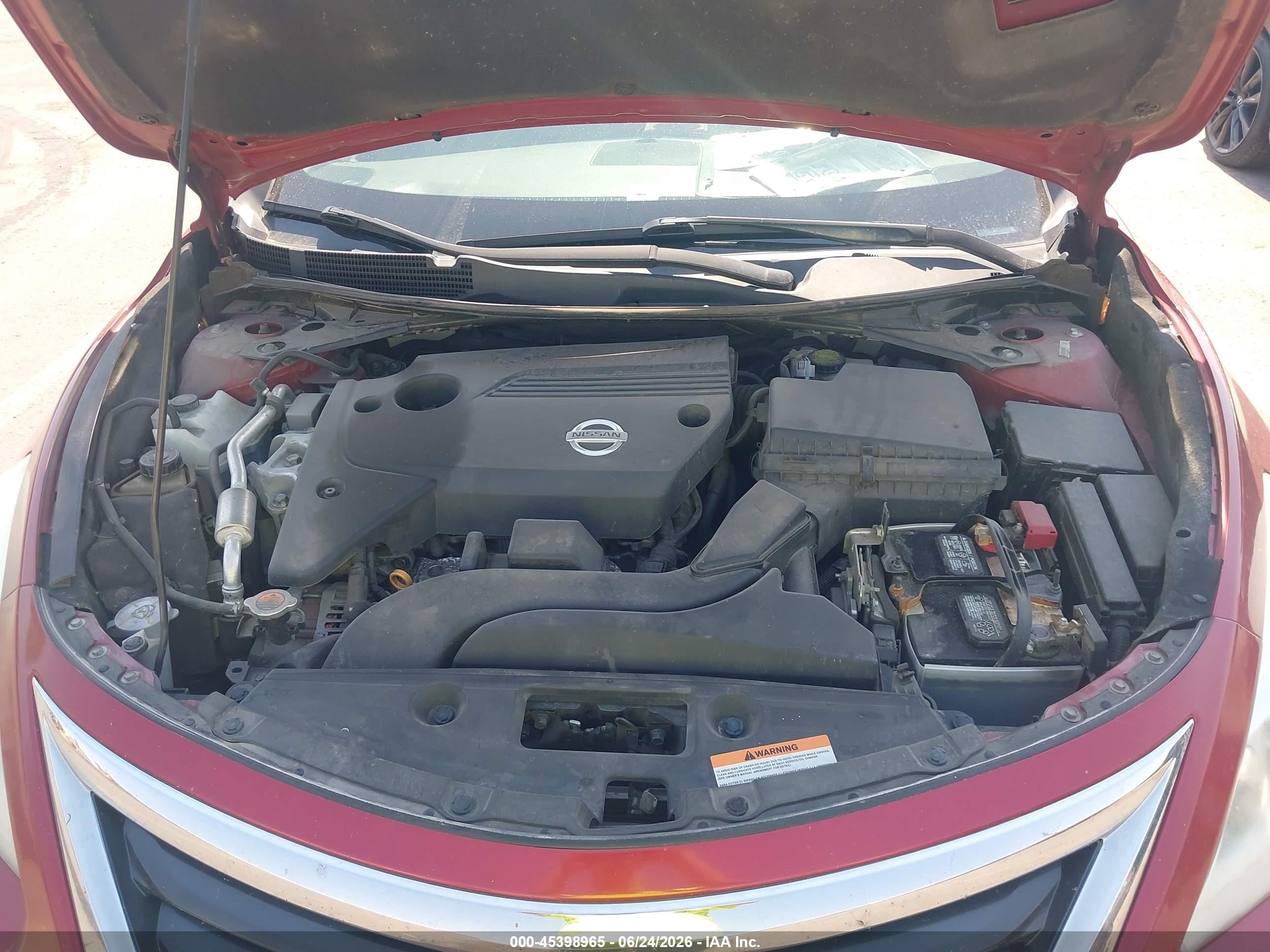 2014 Nissan Altima 2.5 Sv Red vin: 1N4AL3AP5EN248494