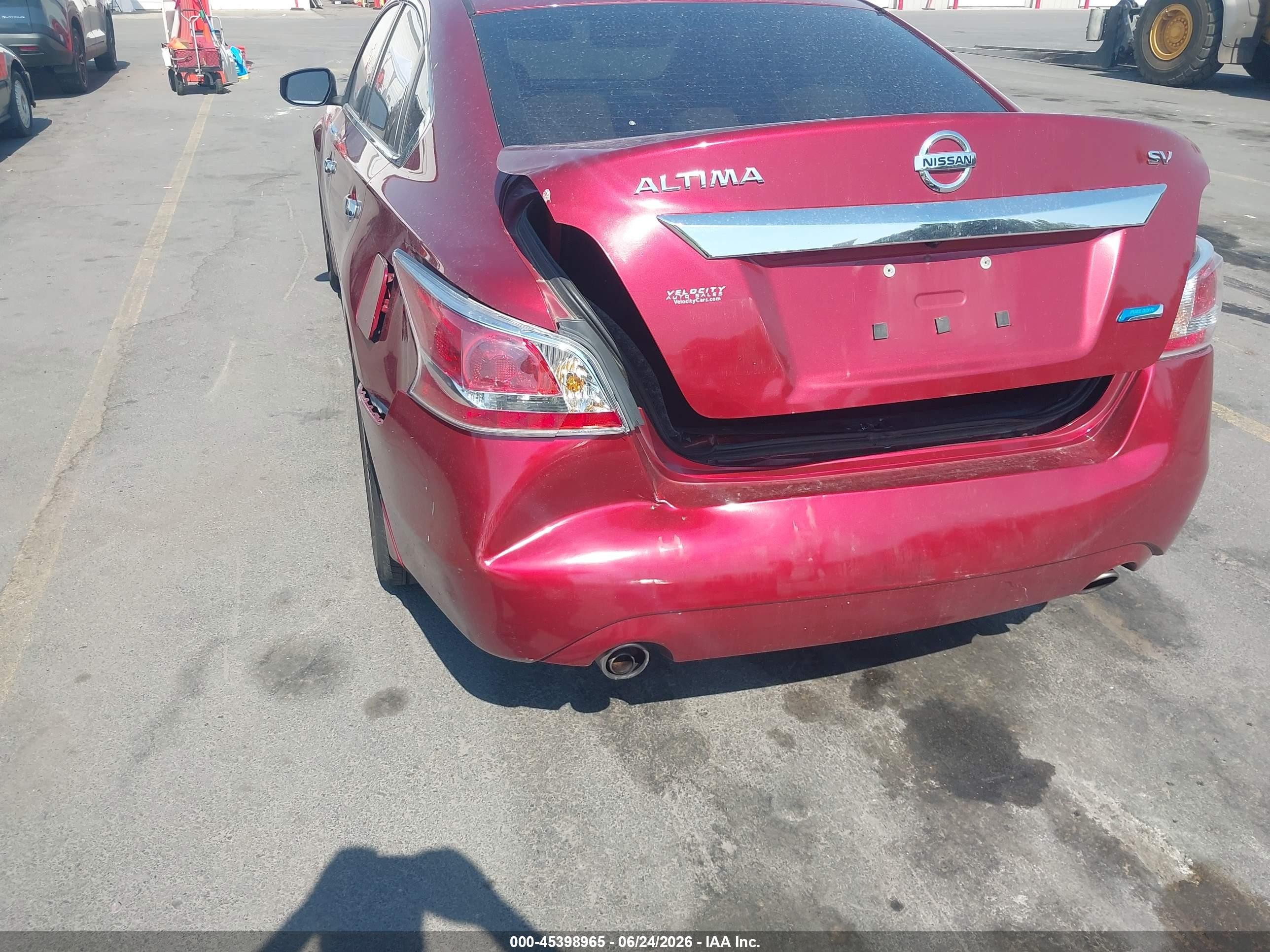 2014 Nissan Altima 2.5 Sv Red vin: 1N4AL3AP5EN248494