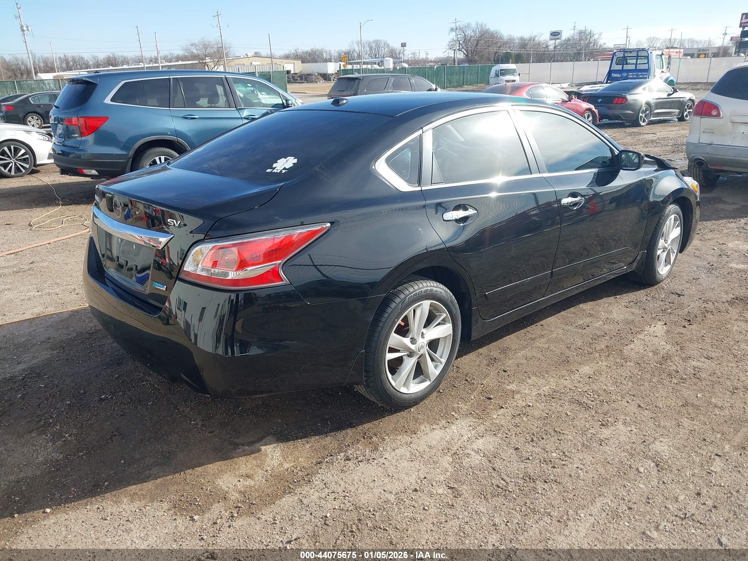 2014 Nissan Altima 2.5 Sv Black vin: 1N4AL3AP5EN253260