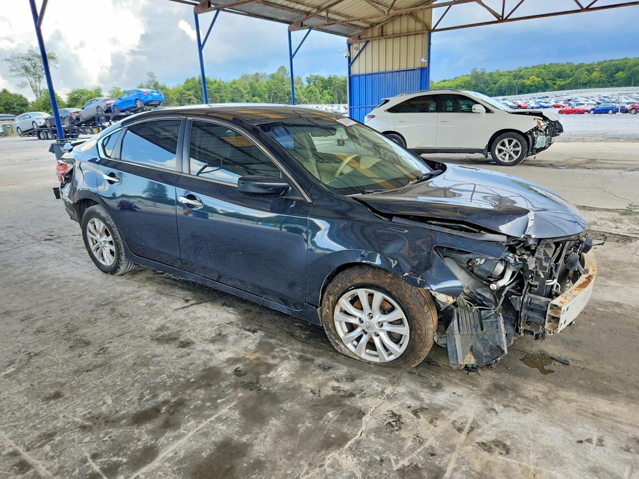 2014 Nissan Altima 2.5 S Синий vin: 1N4AL3AP5EN332654