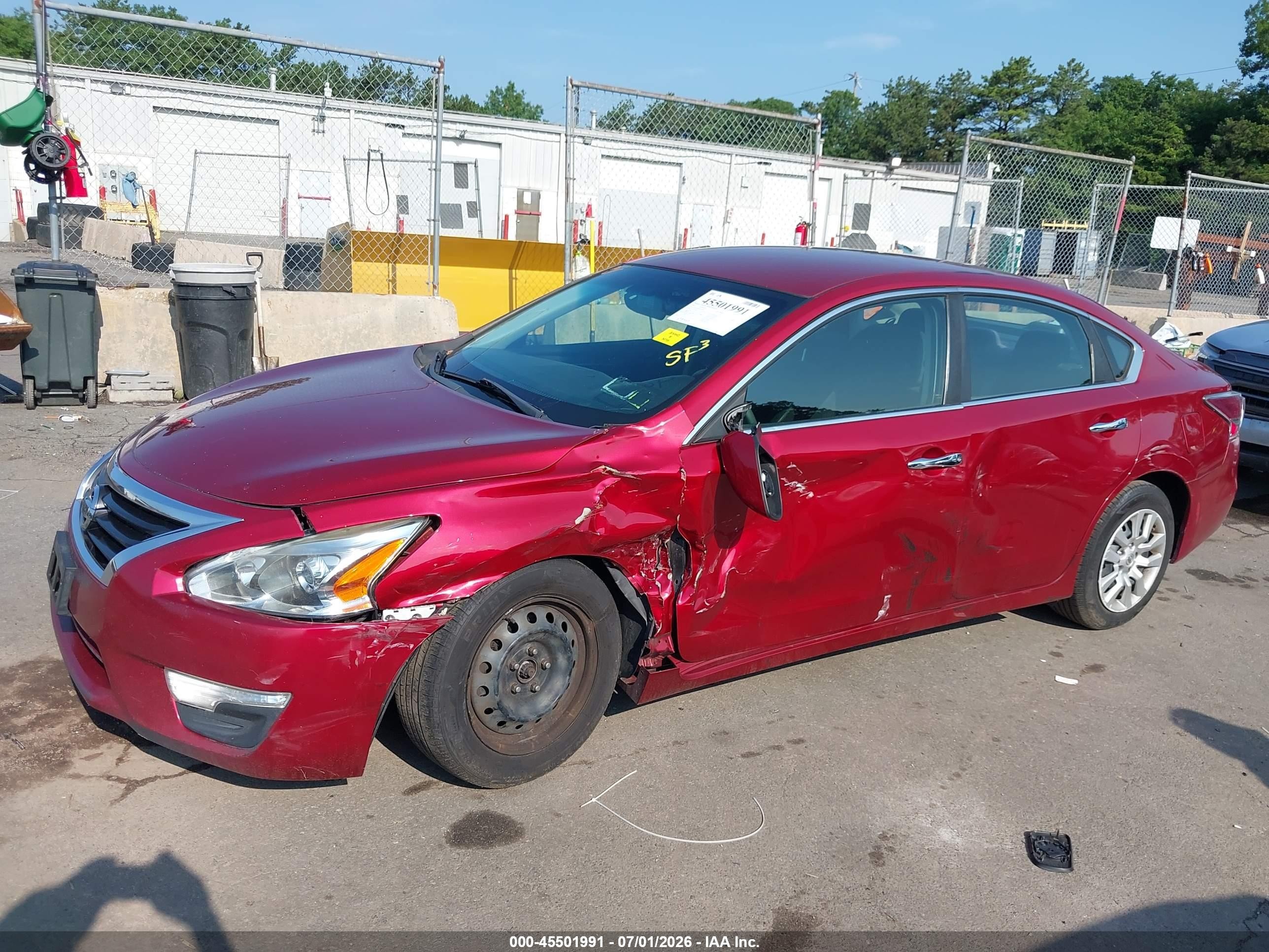 2014 Nissan Altima 2.5/2.5 S/2.5 Sl/2.5 Sv Red vin: 1N4AL3AP5EN384091