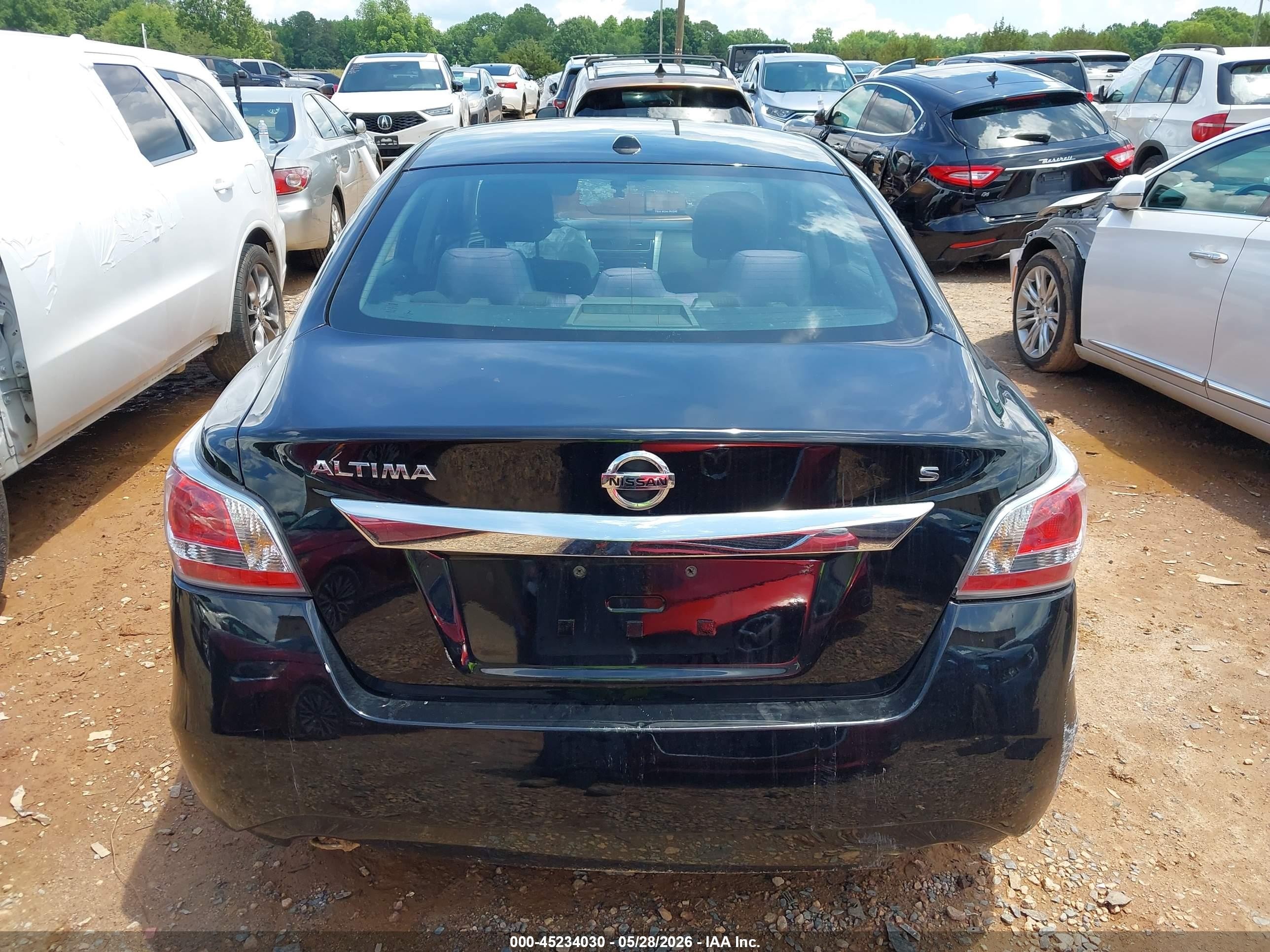 2015 Nissan Altima 2.5 S Black vin: 1N4AL3AP5FC107972