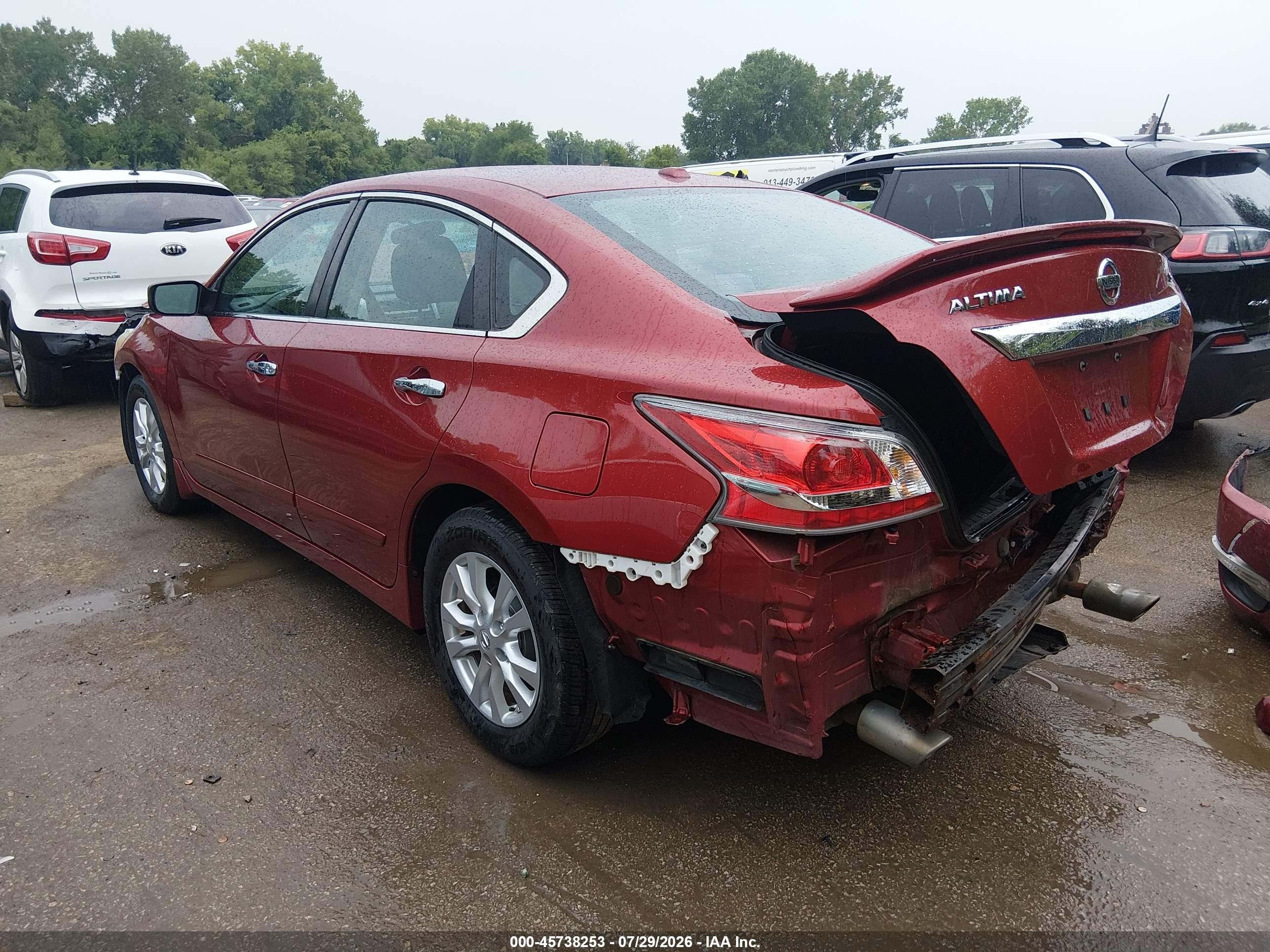 2015 Nissan Altima 2.5 S Red vin: 1N4AL3AP5FC112265