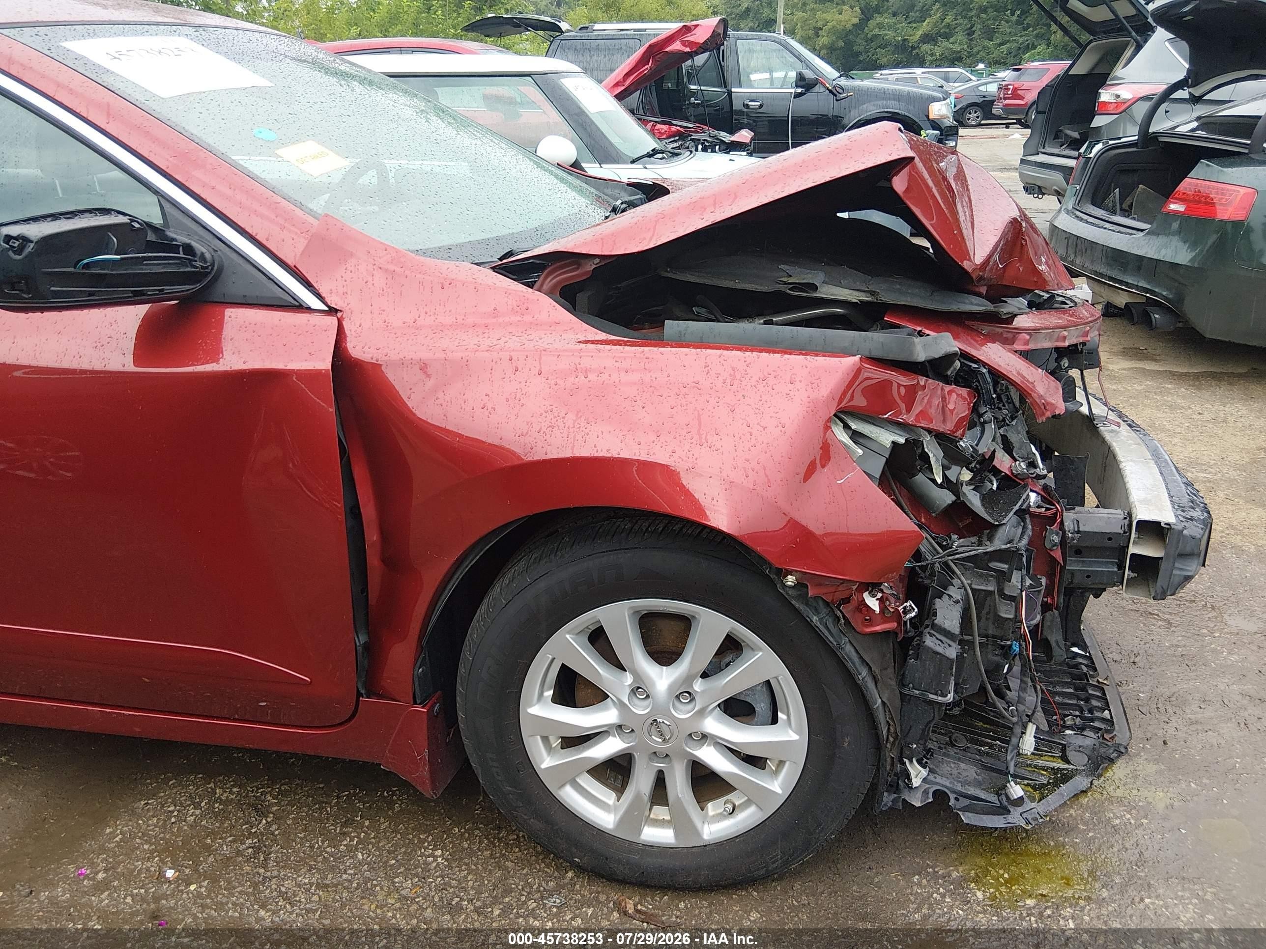 2015 Nissan Altima 2.5 S Red vin: 1N4AL3AP5FC112265