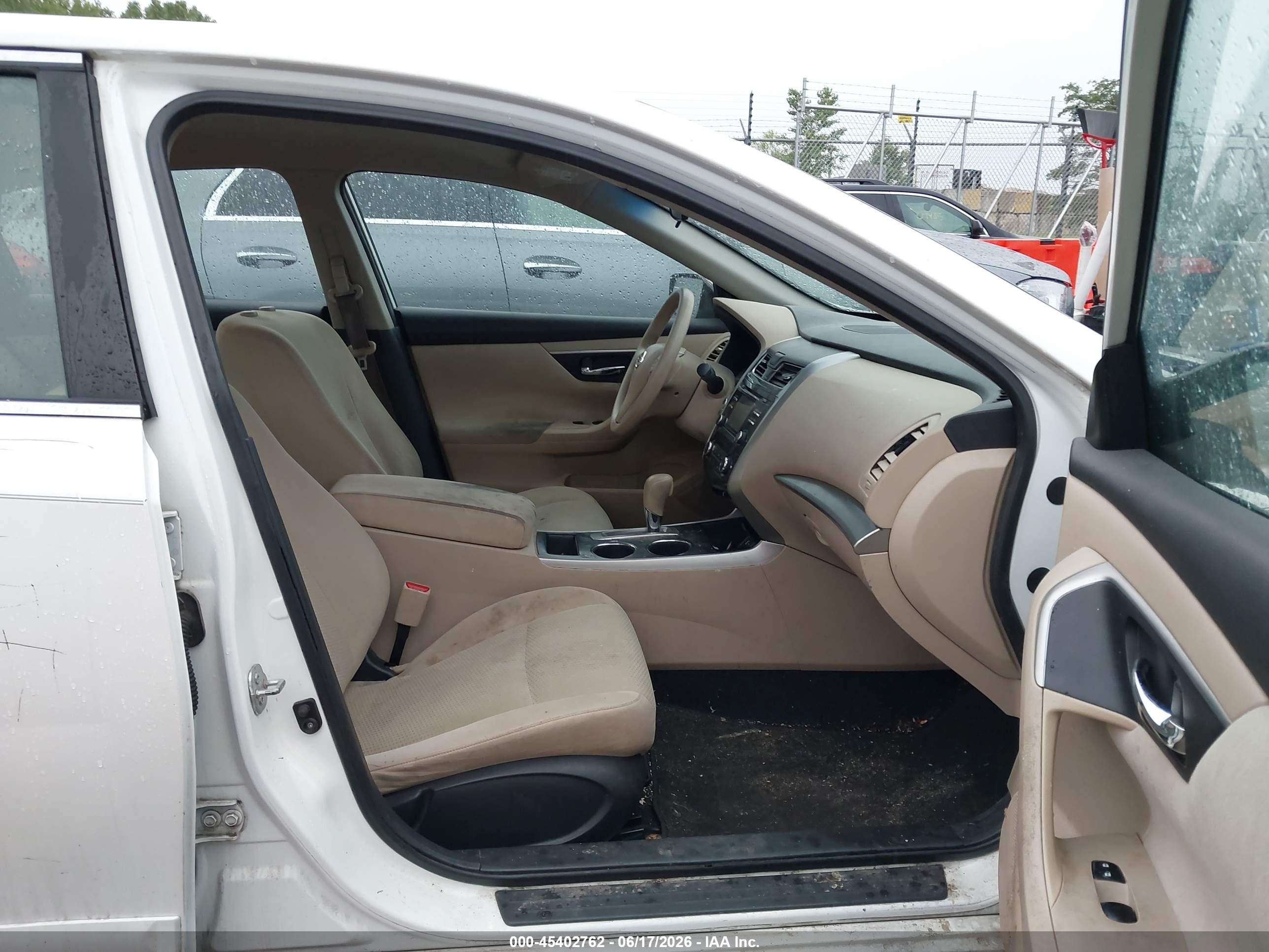 2015 Nissan Altima 2.5 S White vin: 1N4AL3AP5FC115456