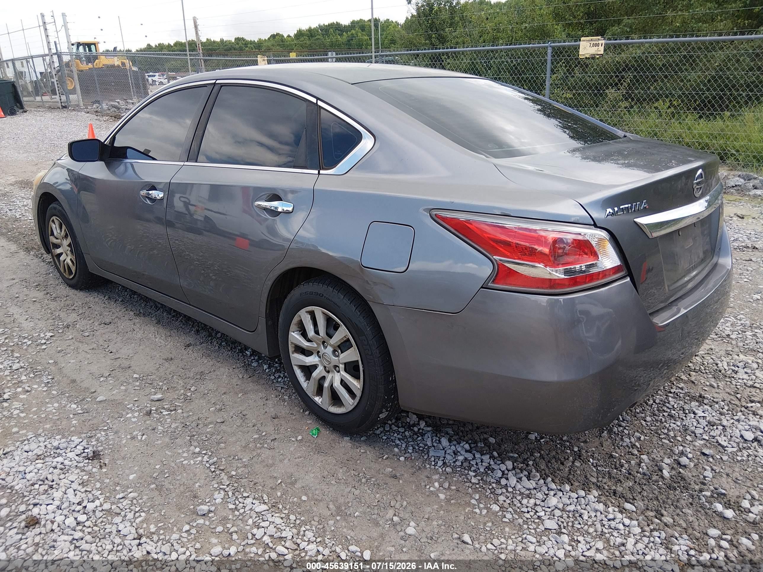 2015 Nissan Altima 2.5/2.5 S/2.5 Sl/2.5 Sv Gray vin: 1N4AL3AP5FC118275