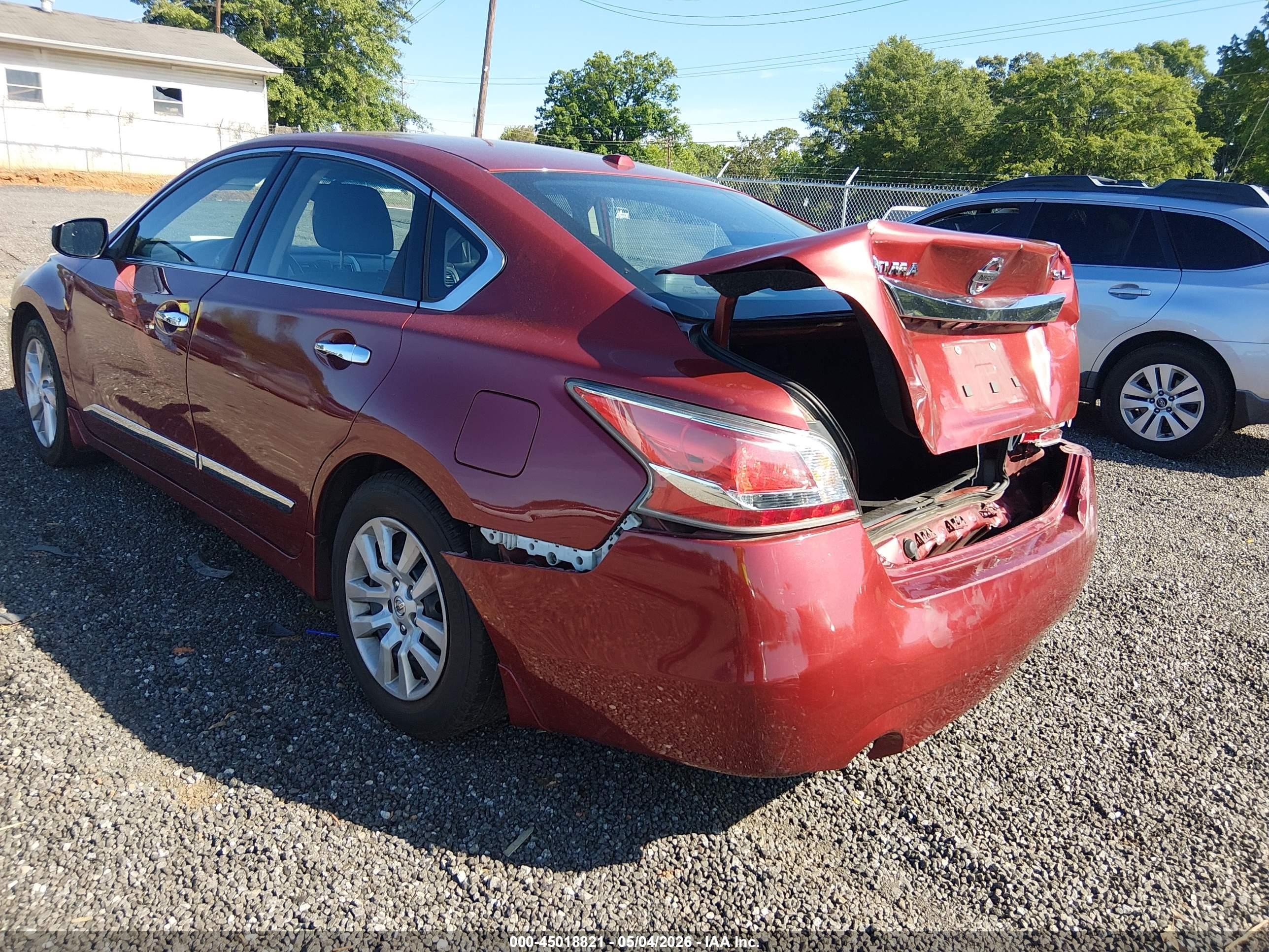 2015 Nissan Altima 2.5 Sl Red vin: 1N4AL3AP5FC121676