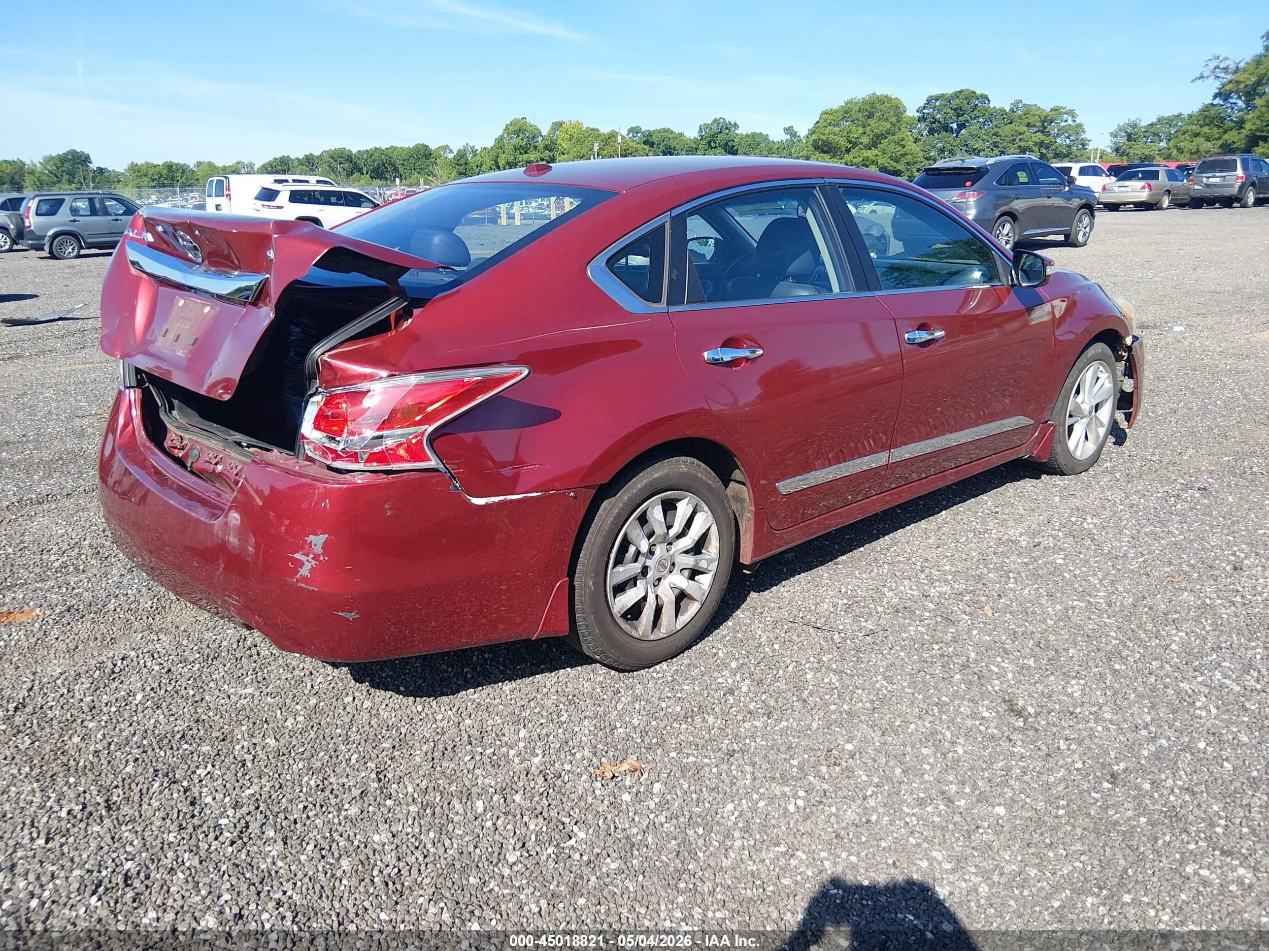 2015 Nissan Altima 2.5 Sl Red vin: 1N4AL3AP5FC121676