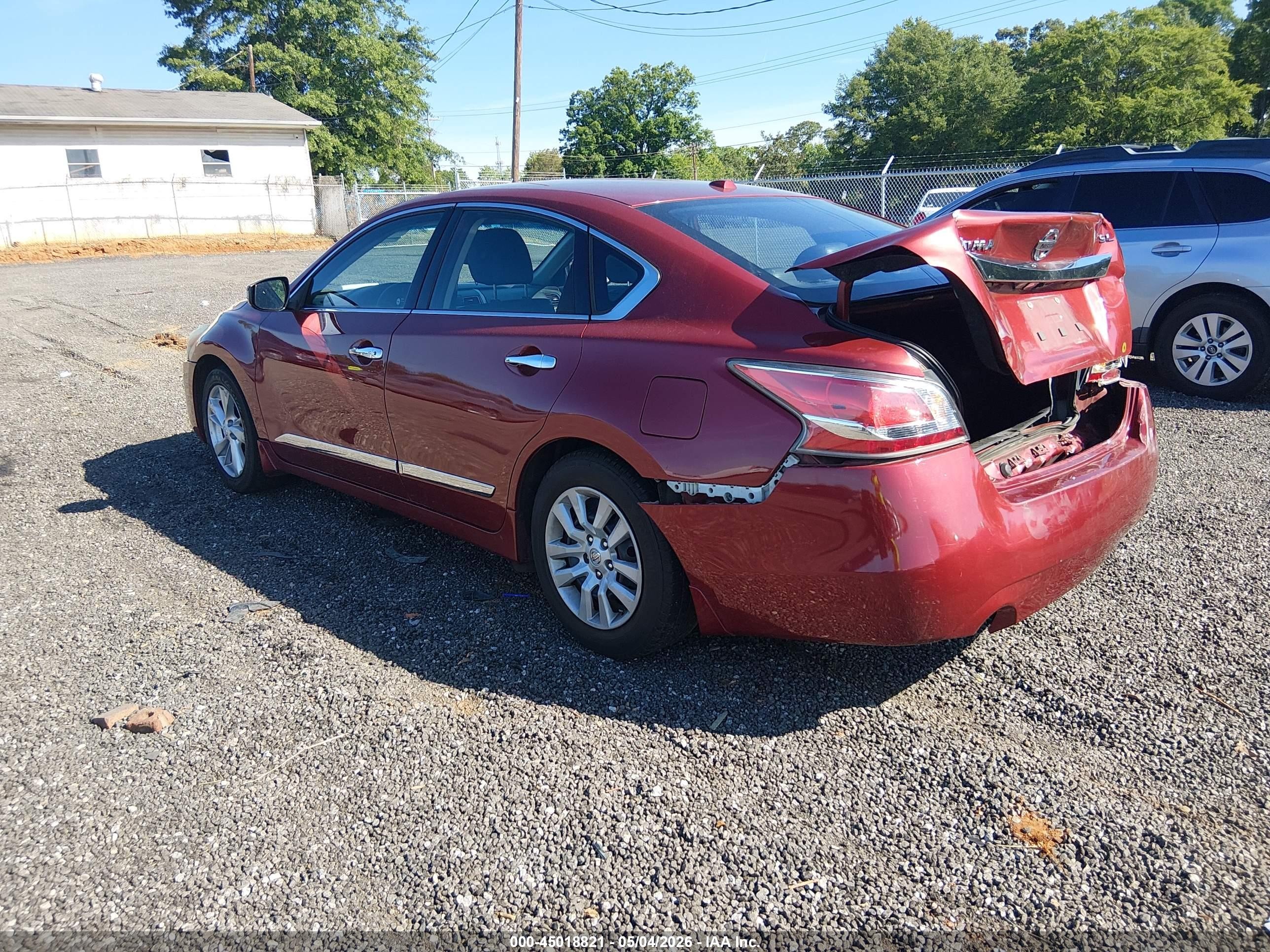 2015 Nissan Altima 2.5 Sl Red vin: 1N4AL3AP5FC121676