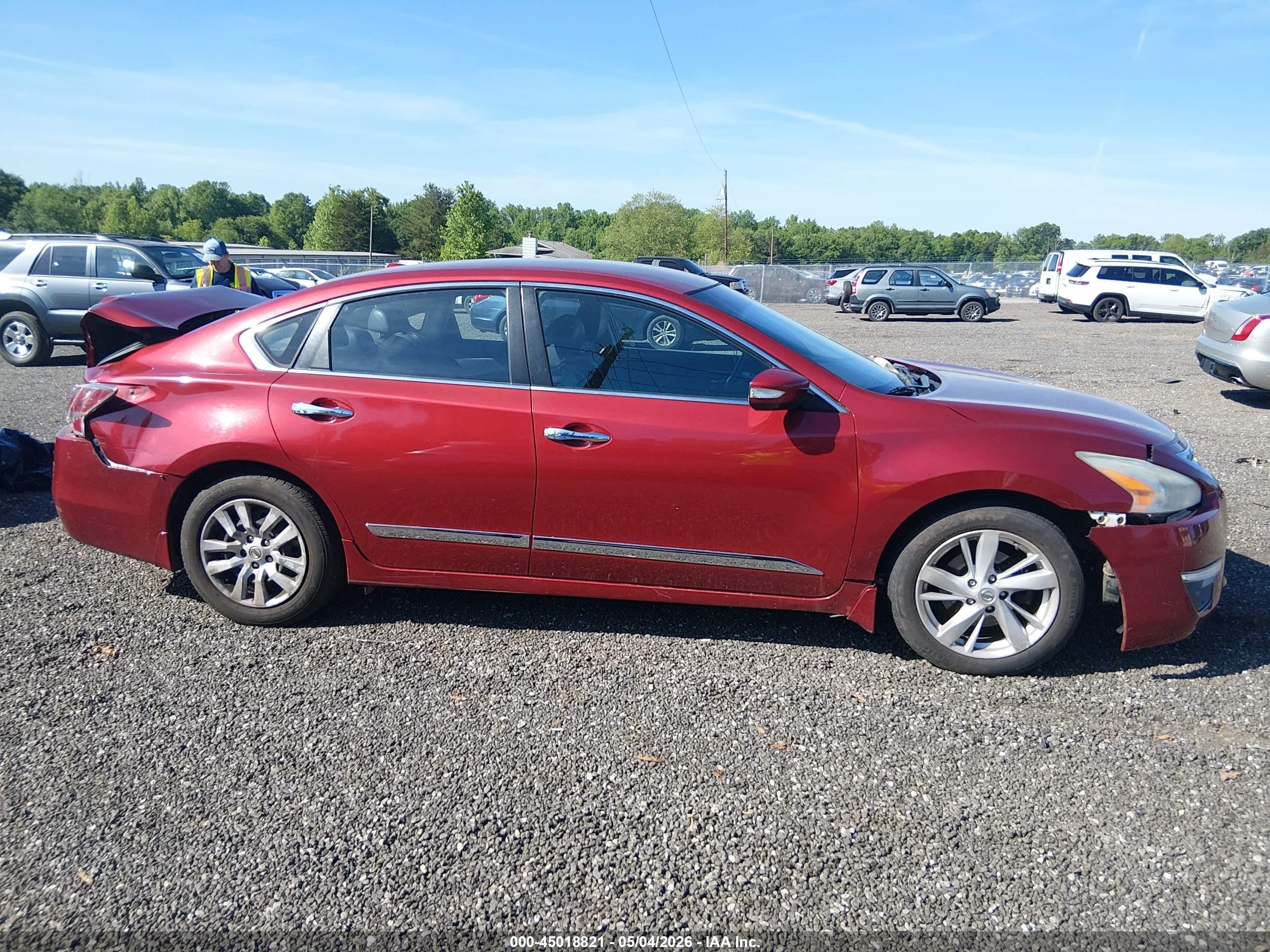 2015 Nissan Altima 2.5 Sl Red vin: 1N4AL3AP5FC121676