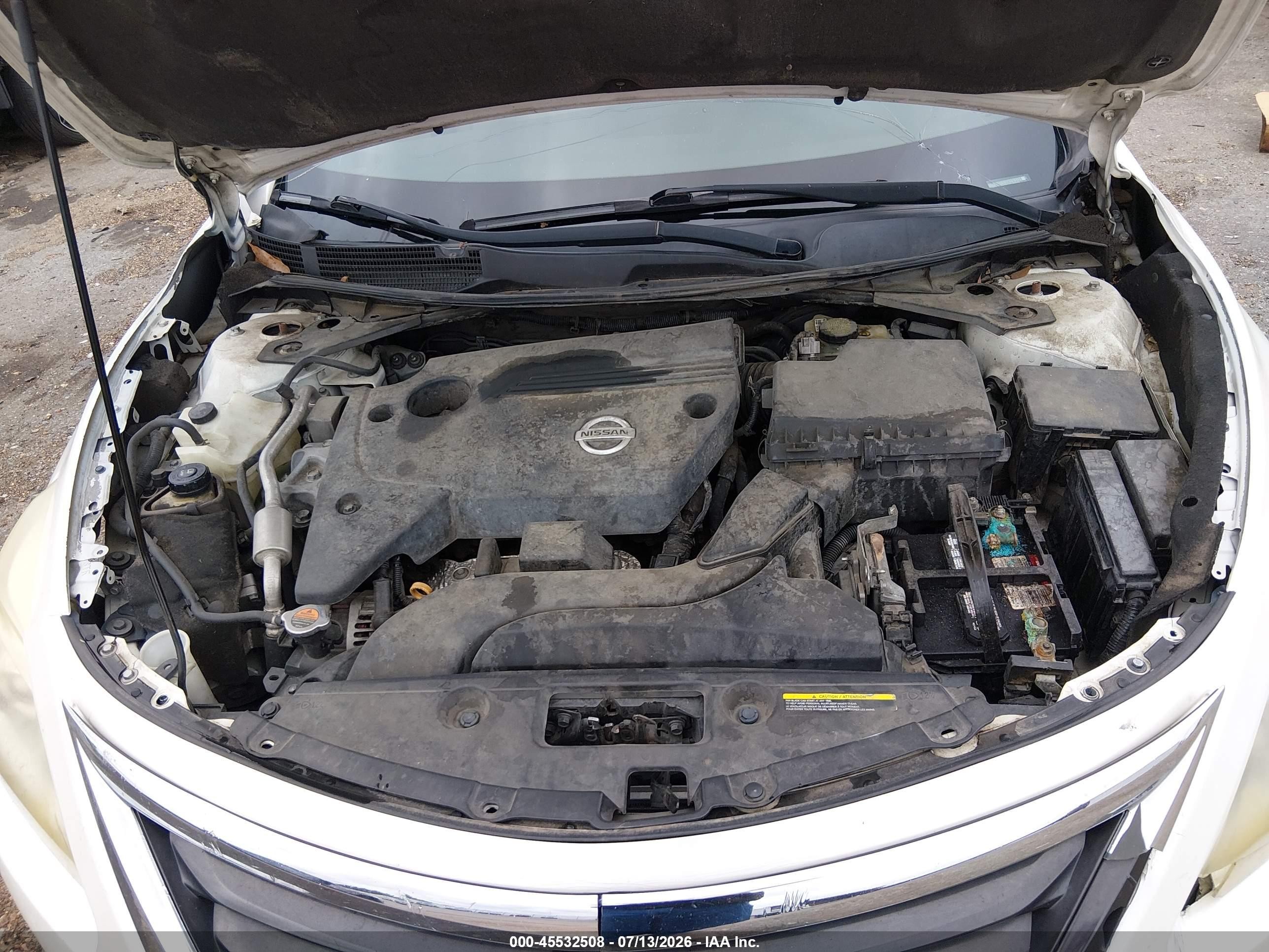 2015 Nissan Altima 2.5 Sv White vin: 1N4AL3AP5FC145010