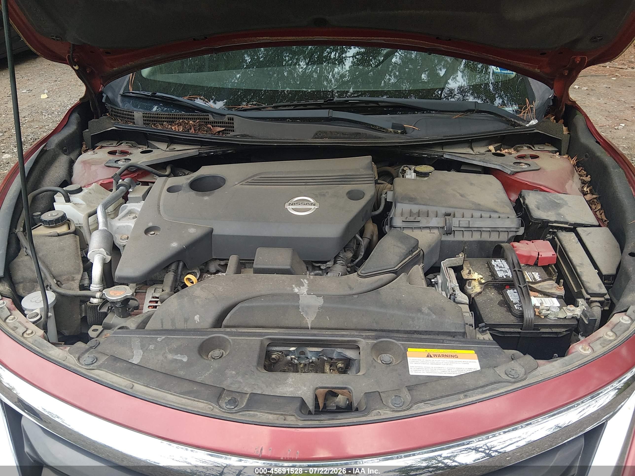 2015 Nissan Altima 2.5/2.5 S/2.5 Sl/2.5 Sv Red vin: 1N4AL3AP5FC171106