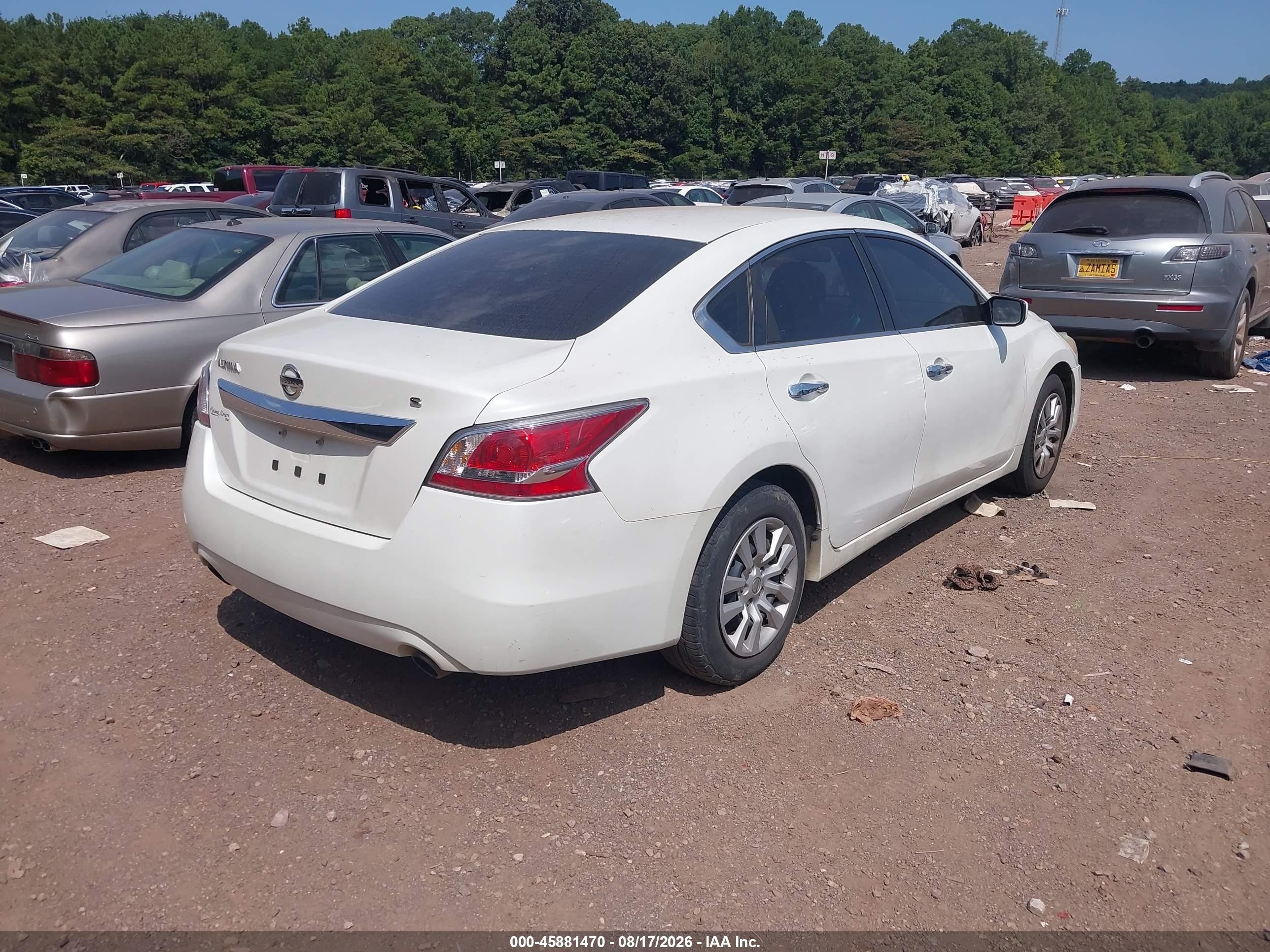 2015 Nissan Altima 2.5/2.5 S/2.5 Sl/2.5 Sv White vin: 1N4AL3AP5FC215914