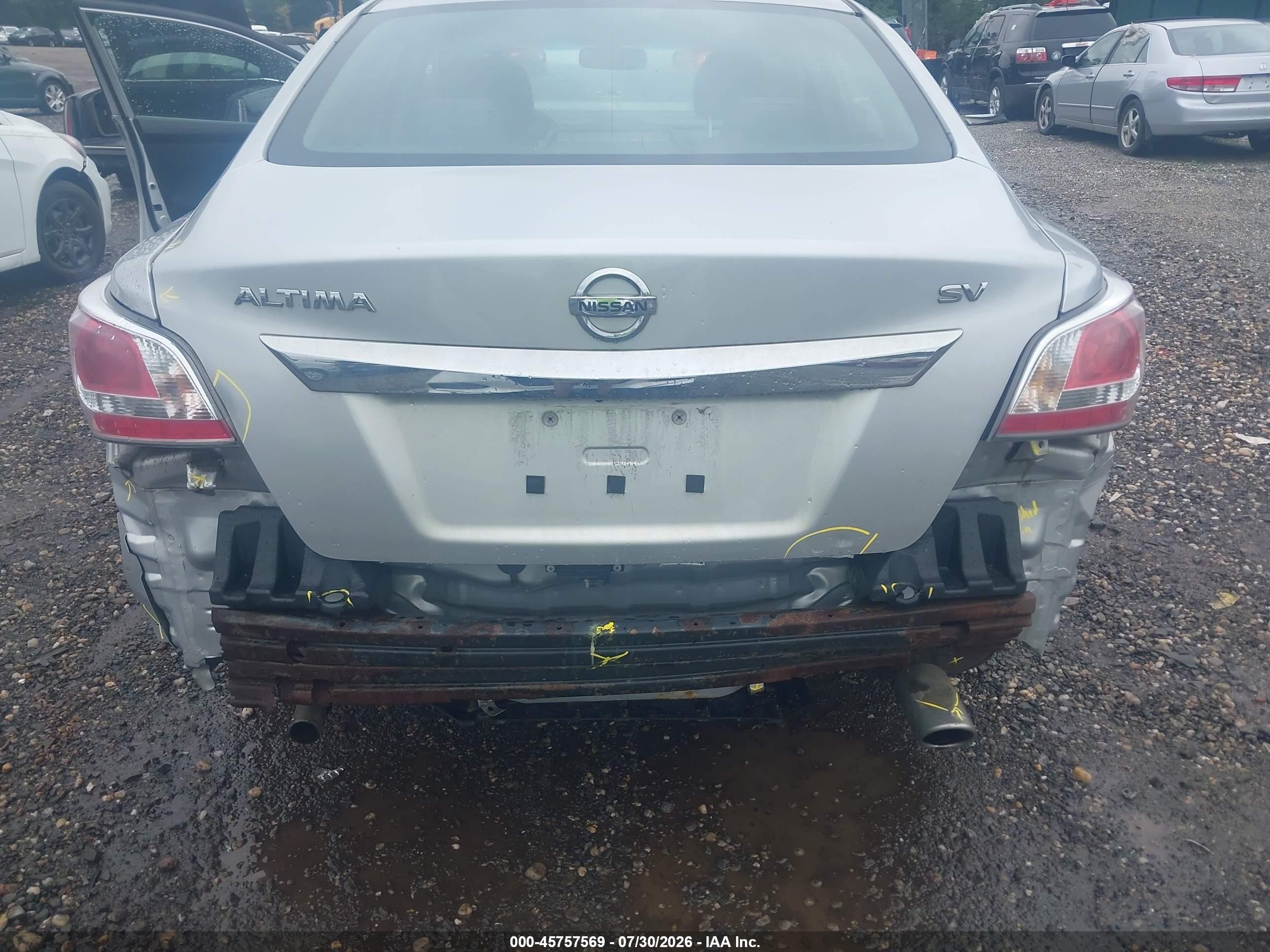 2015 Nissan Altima 2.5 Sv Silver vin: 1N4AL3AP5FC232423