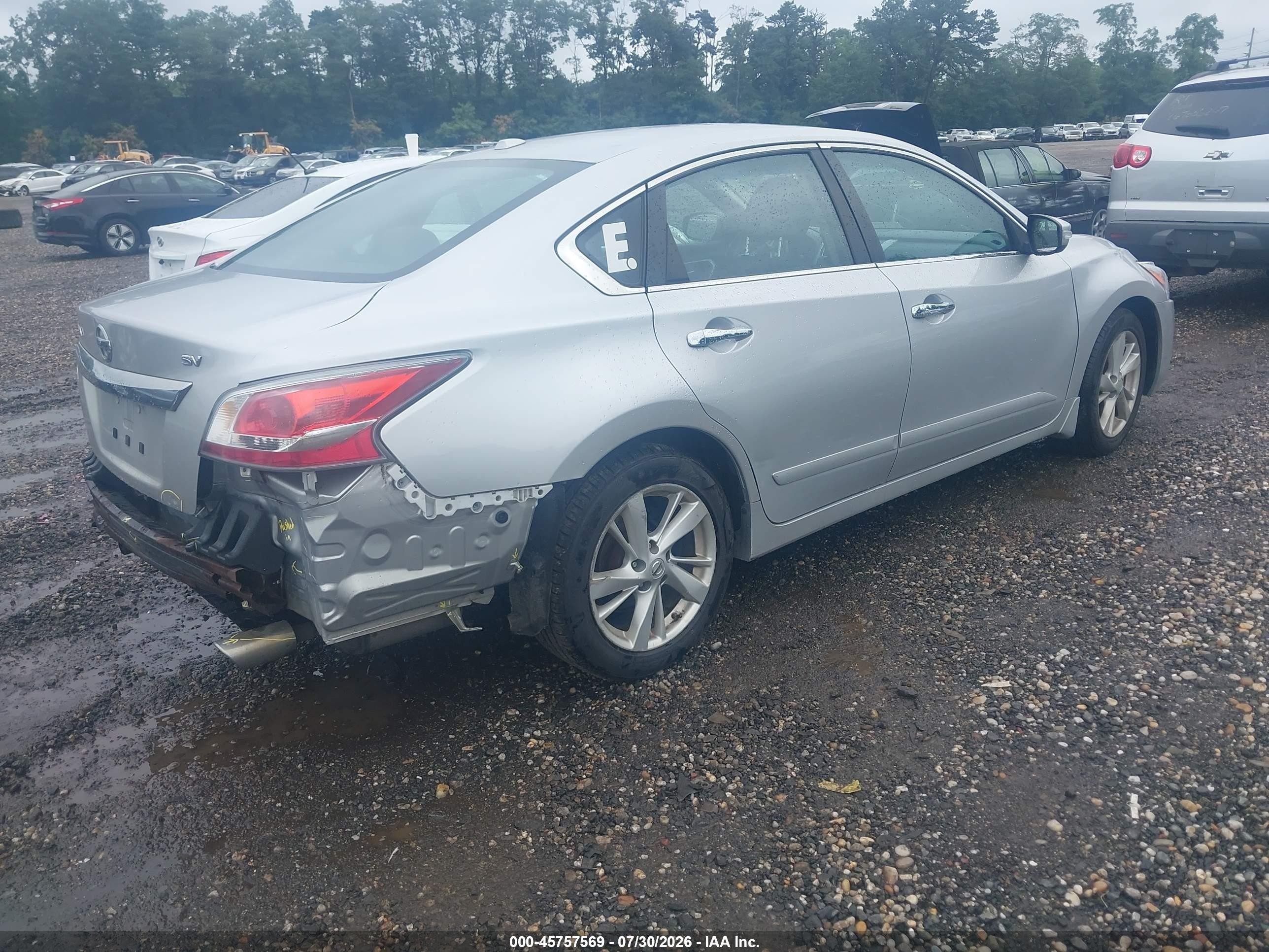 2015 Nissan Altima 2.5 Sv Silver vin: 1N4AL3AP5FC232423