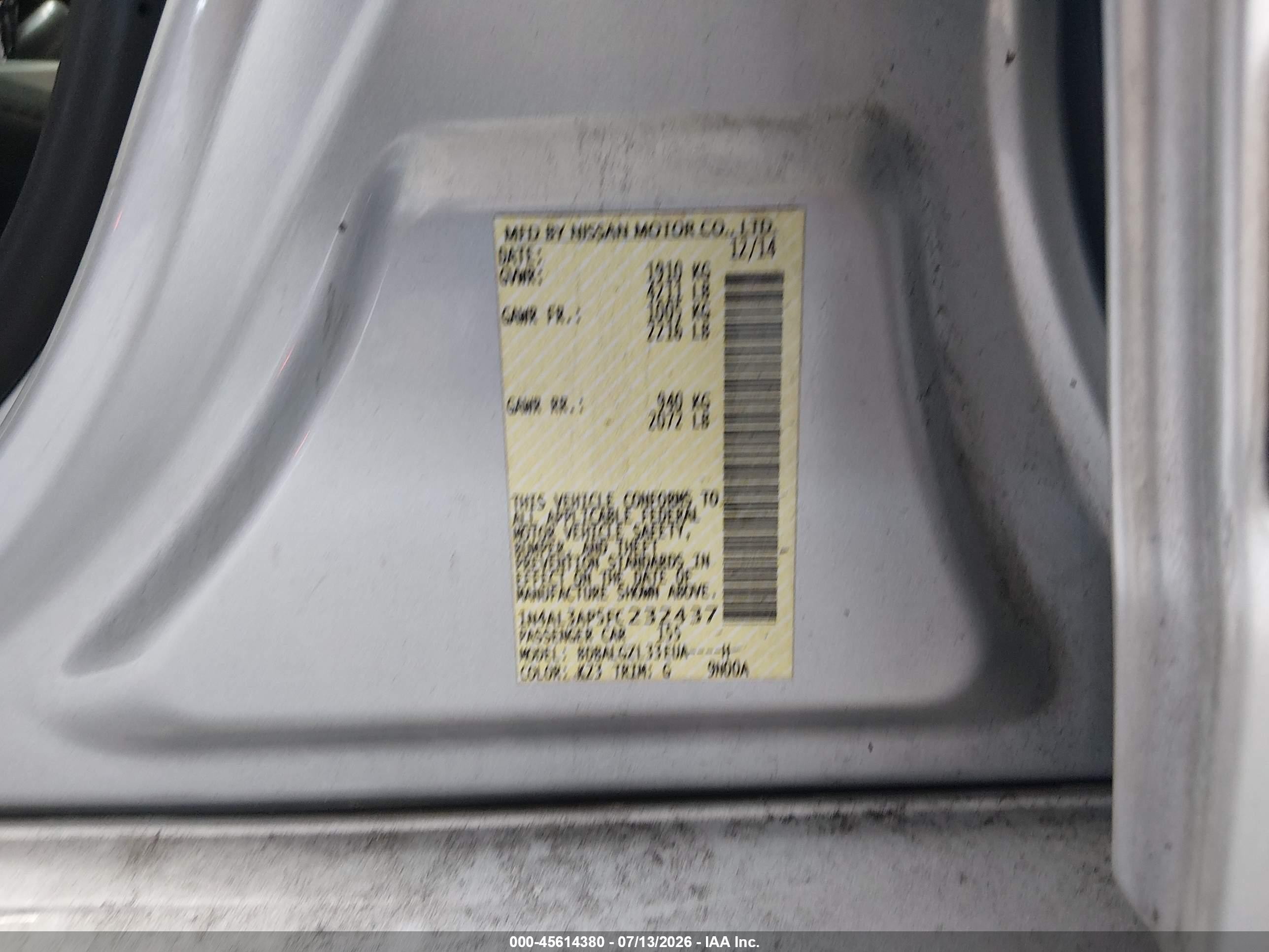 2015 Nissan Altima 2.5 S Silver vin: 1N4AL3AP5FC232437