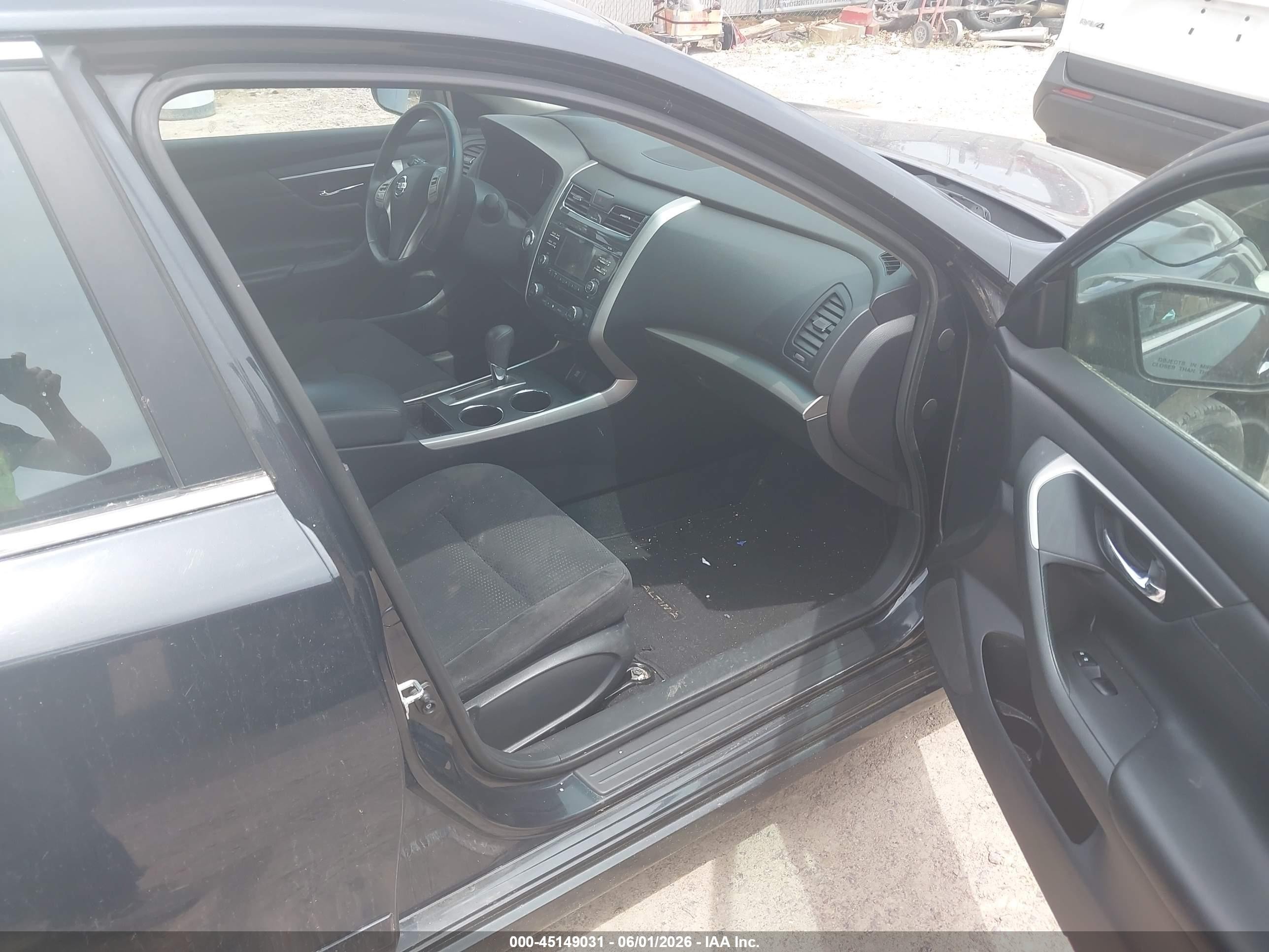 2015 Nissan Altima 2.5 Sv Black vin: 1N4AL3AP5FC411240