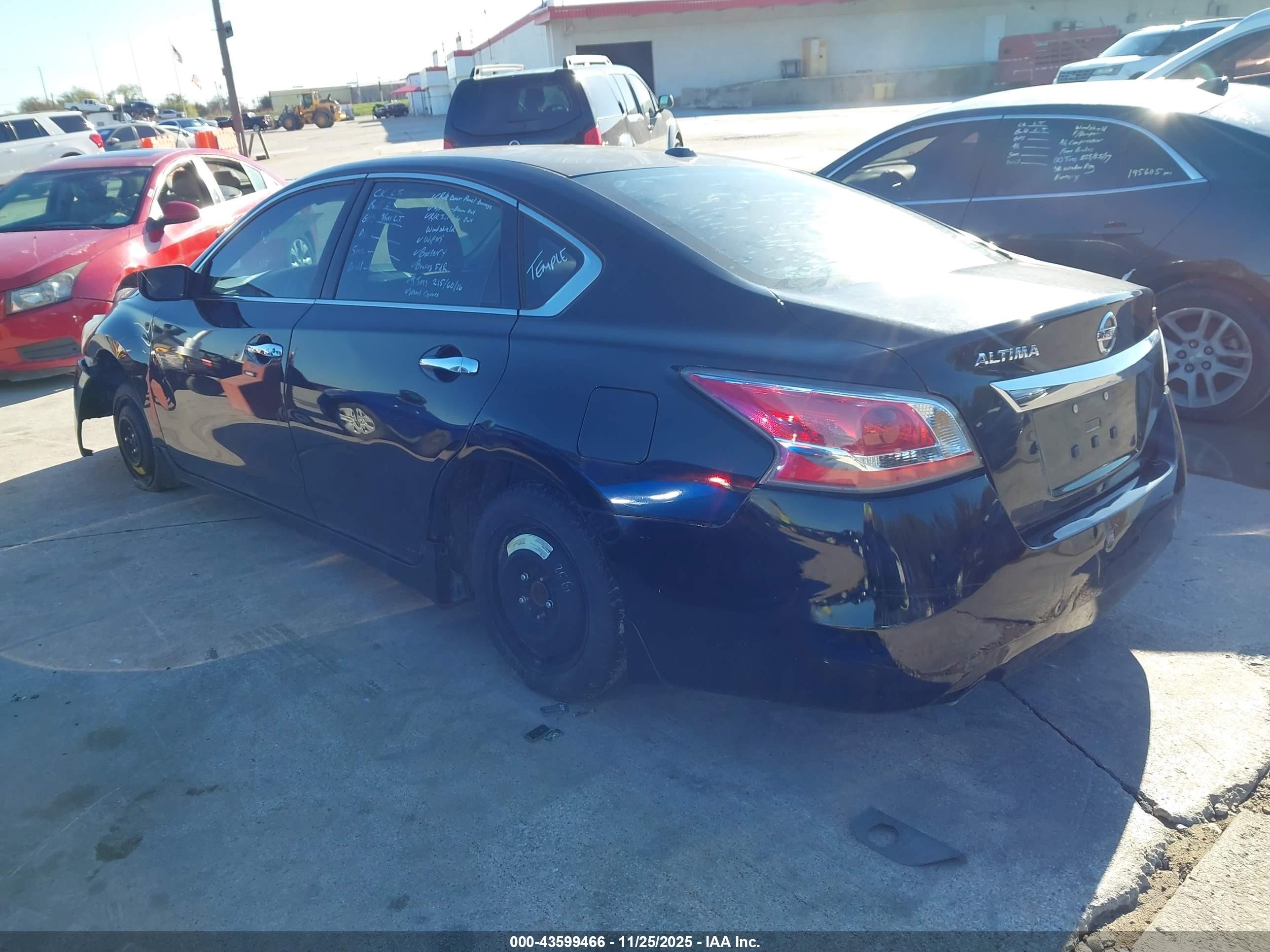 2015 Nissan Altima 2.5 S Black vin: 1N4AL3AP5FC432072