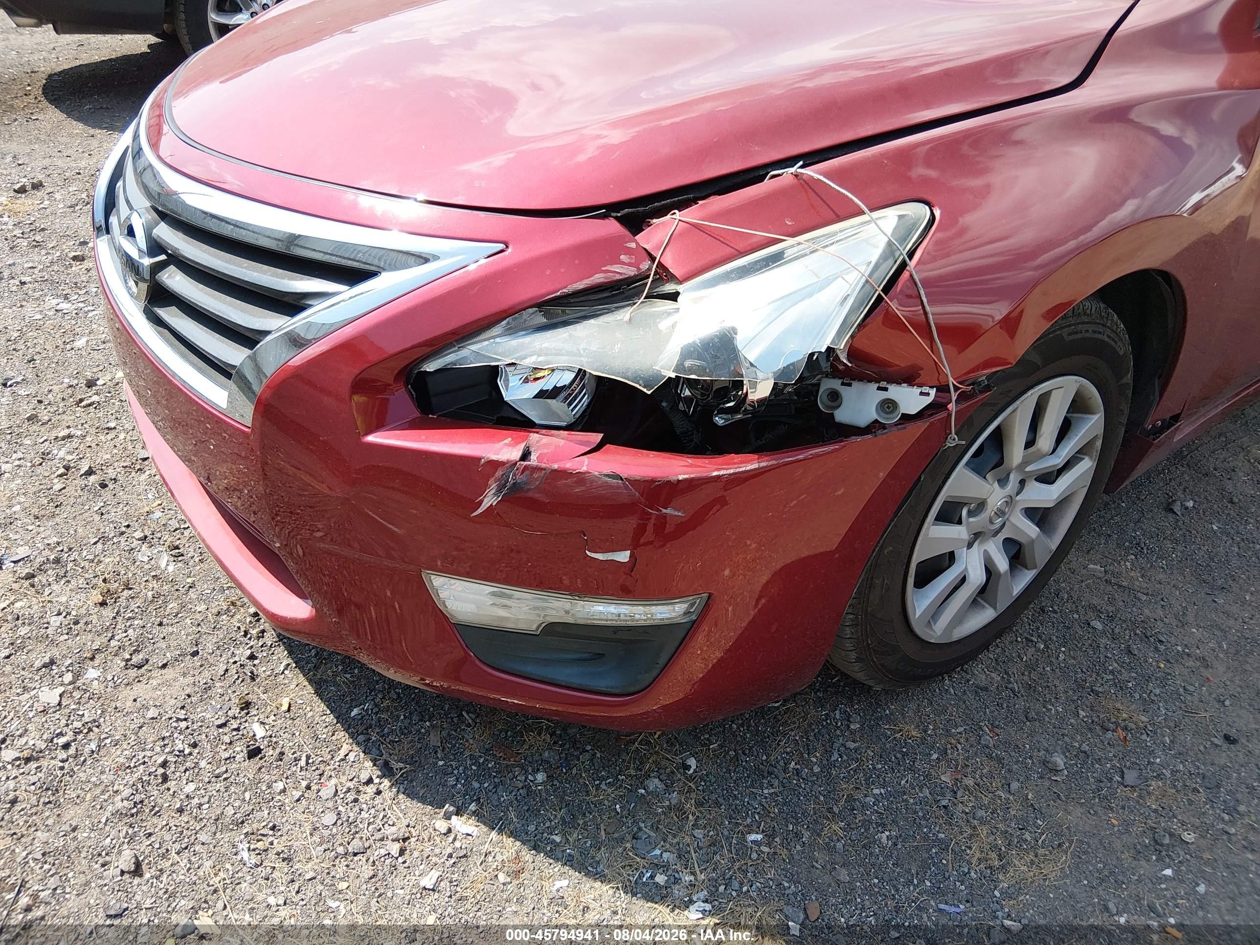 2015 Nissan Altima 2.5/2.5 S/2.5 Sl/2.5 Sv Red vin: 1N4AL3AP5FC432783
