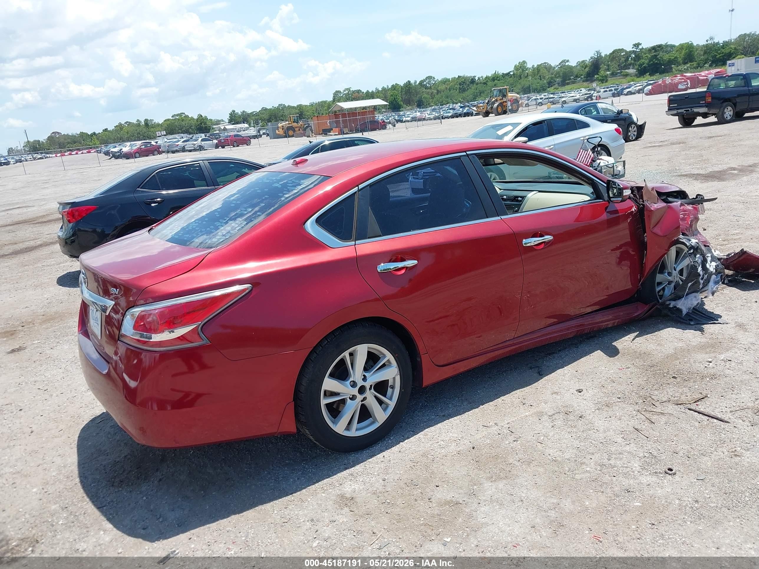2015 Nissan Altima 2.5 Sv Burgundy vin: 1N4AL3AP5FC437546