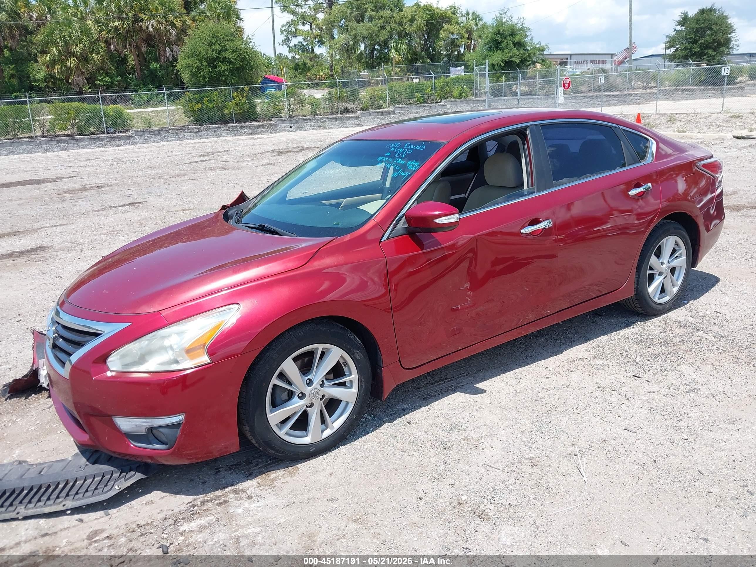 2015 Nissan Altima 2.5 Sv Burgundy vin: 1N4AL3AP5FC437546