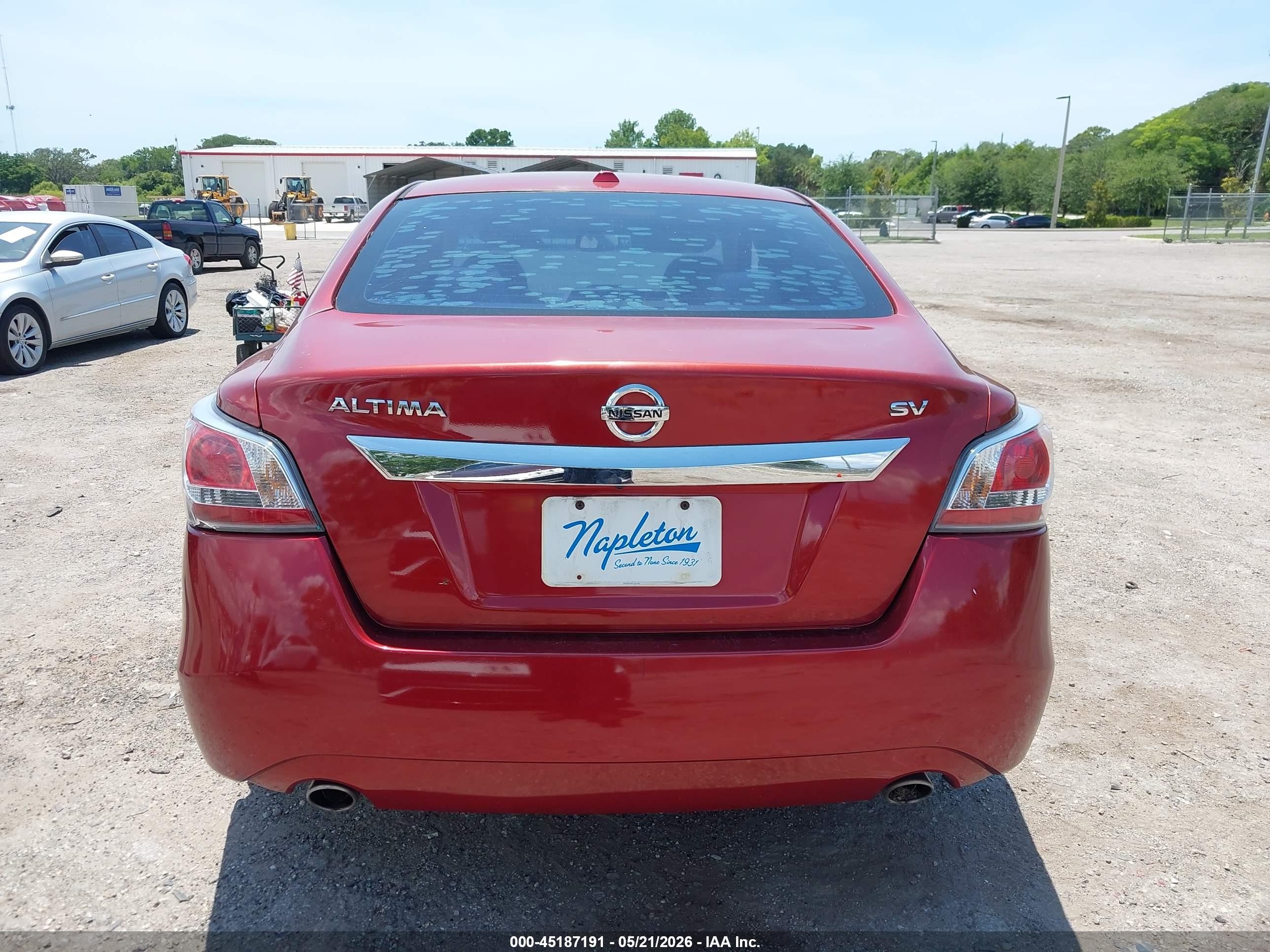 2015 Nissan Altima 2.5 Sv Burgundy vin: 1N4AL3AP5FC437546
