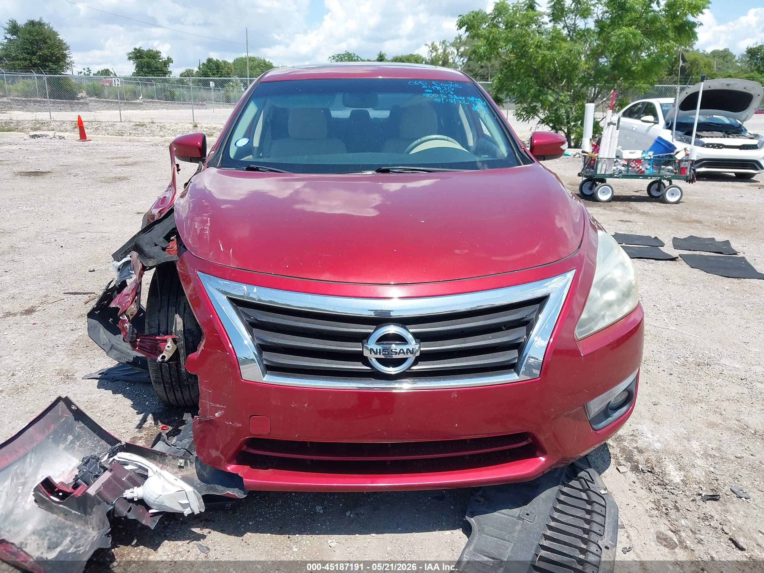 2015 Nissan Altima 2.5 Sv Burgundy vin: 1N4AL3AP5FC437546