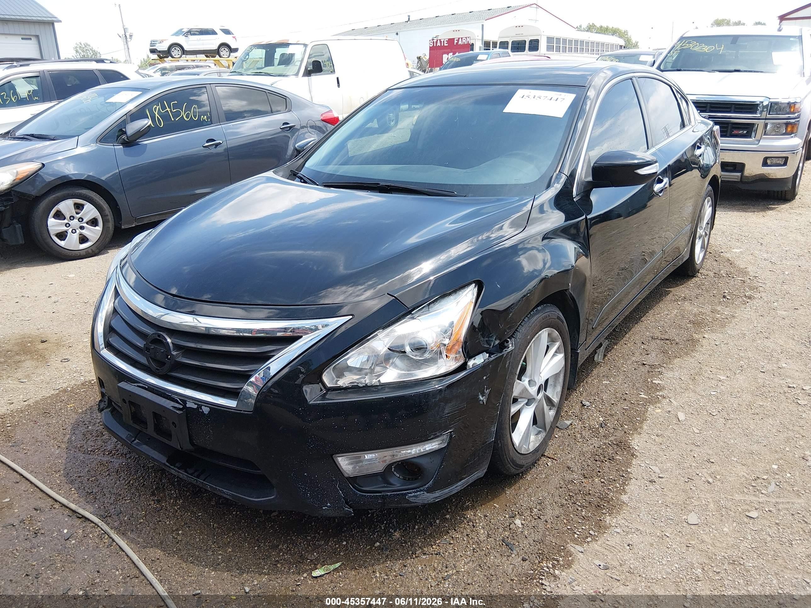 2015 Nissan Altima 2.5 Sv Black vin: 1N4AL3AP5FC442472